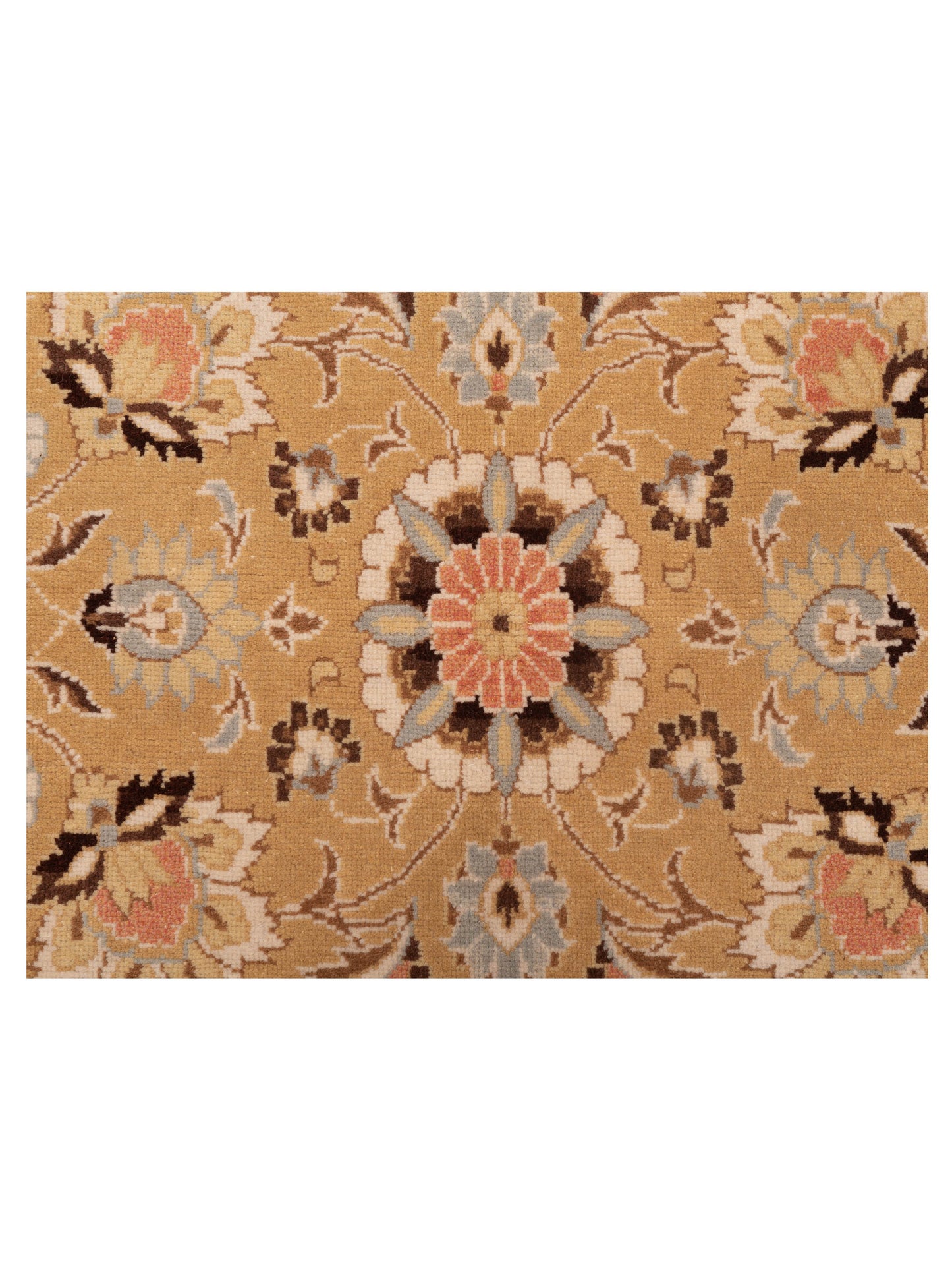 Bouquet 107408 Gold Ivory 4.8x6.5 Hand Knotted Rug