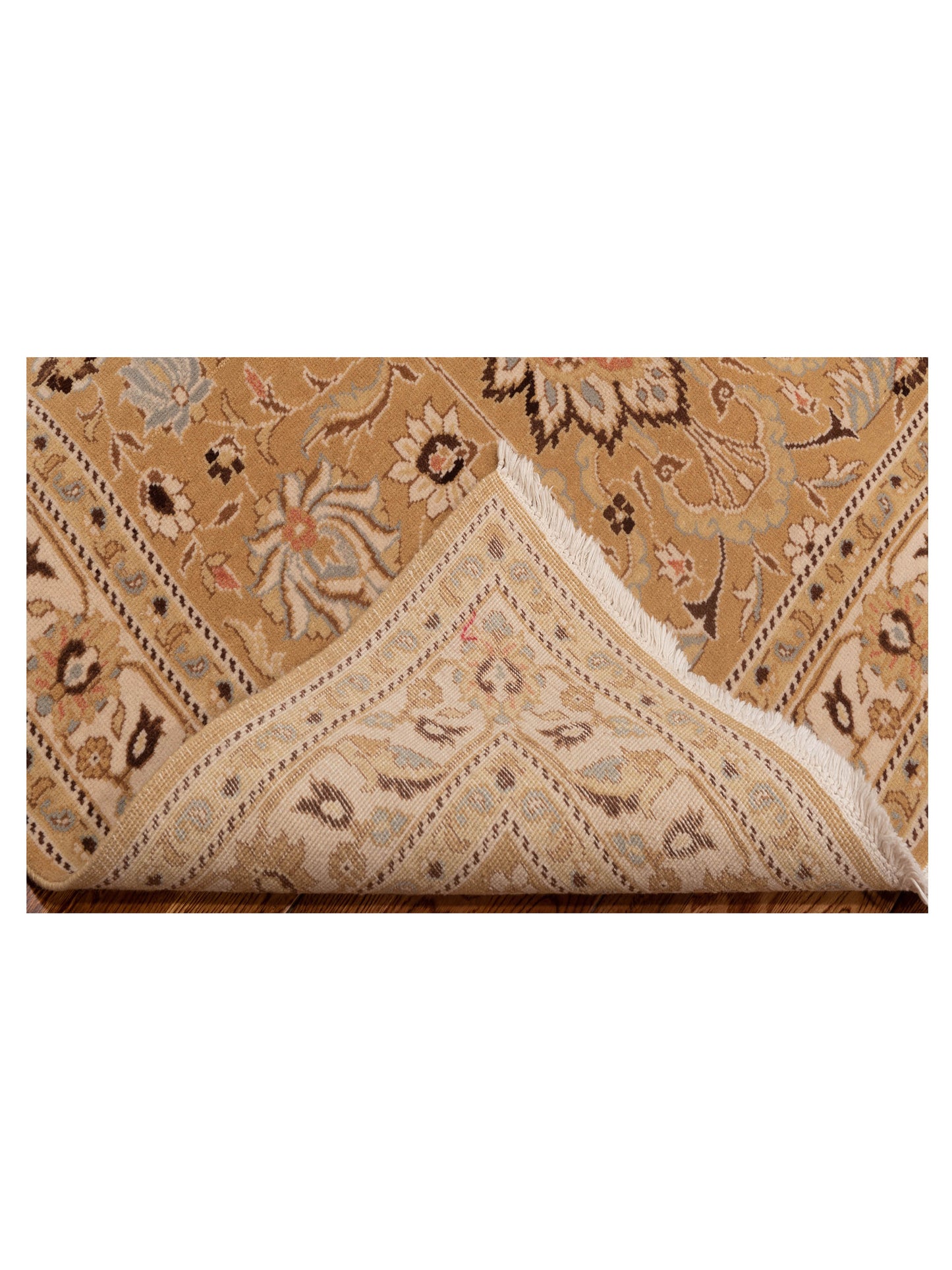 Bouquet 107408 Gold Ivory 4.8x6.5 Hand Knotted Rug