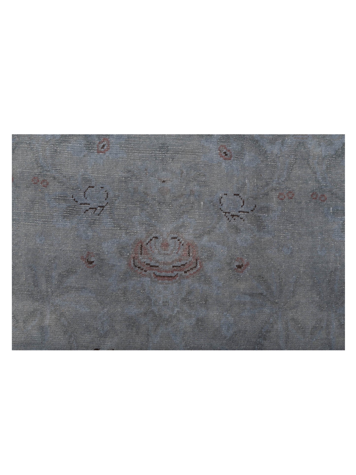 Vintage 107427 Gray 11.11x15.2 Hand Knotted Rug