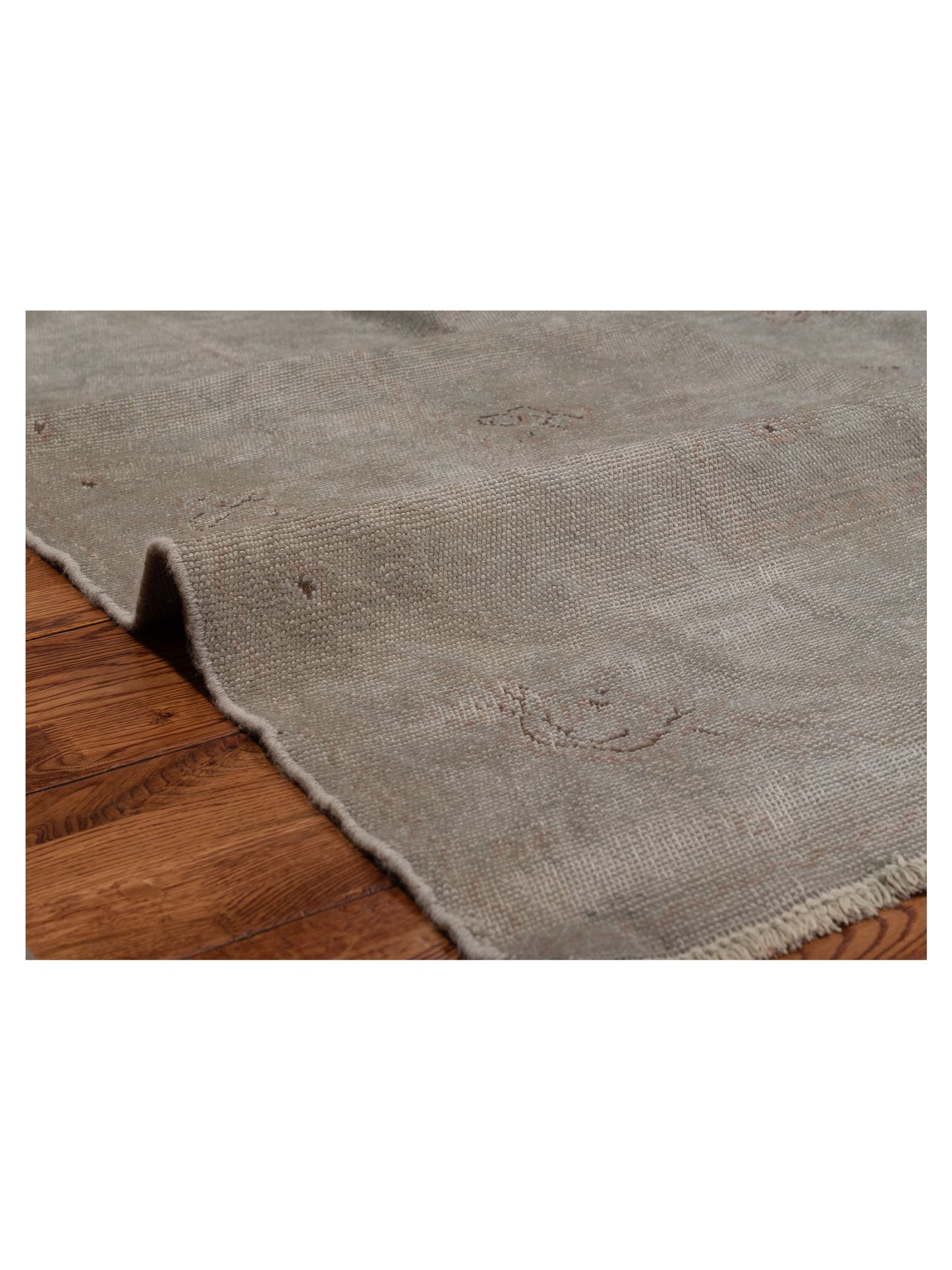 Vintage 107429 Silver 8.5x11.5 Hand Knotted Rug