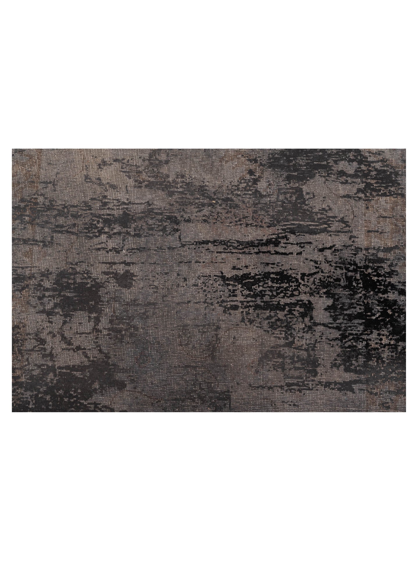 Vintage 107443 Gray Blue 3x9.3 Hand Knotted Rug