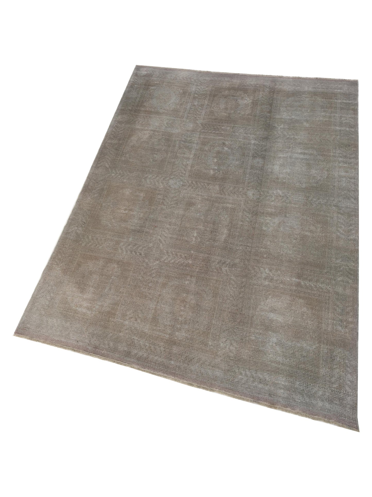 Vintage 107490 Gray 7.7x11.3 Hand Knotted Rug