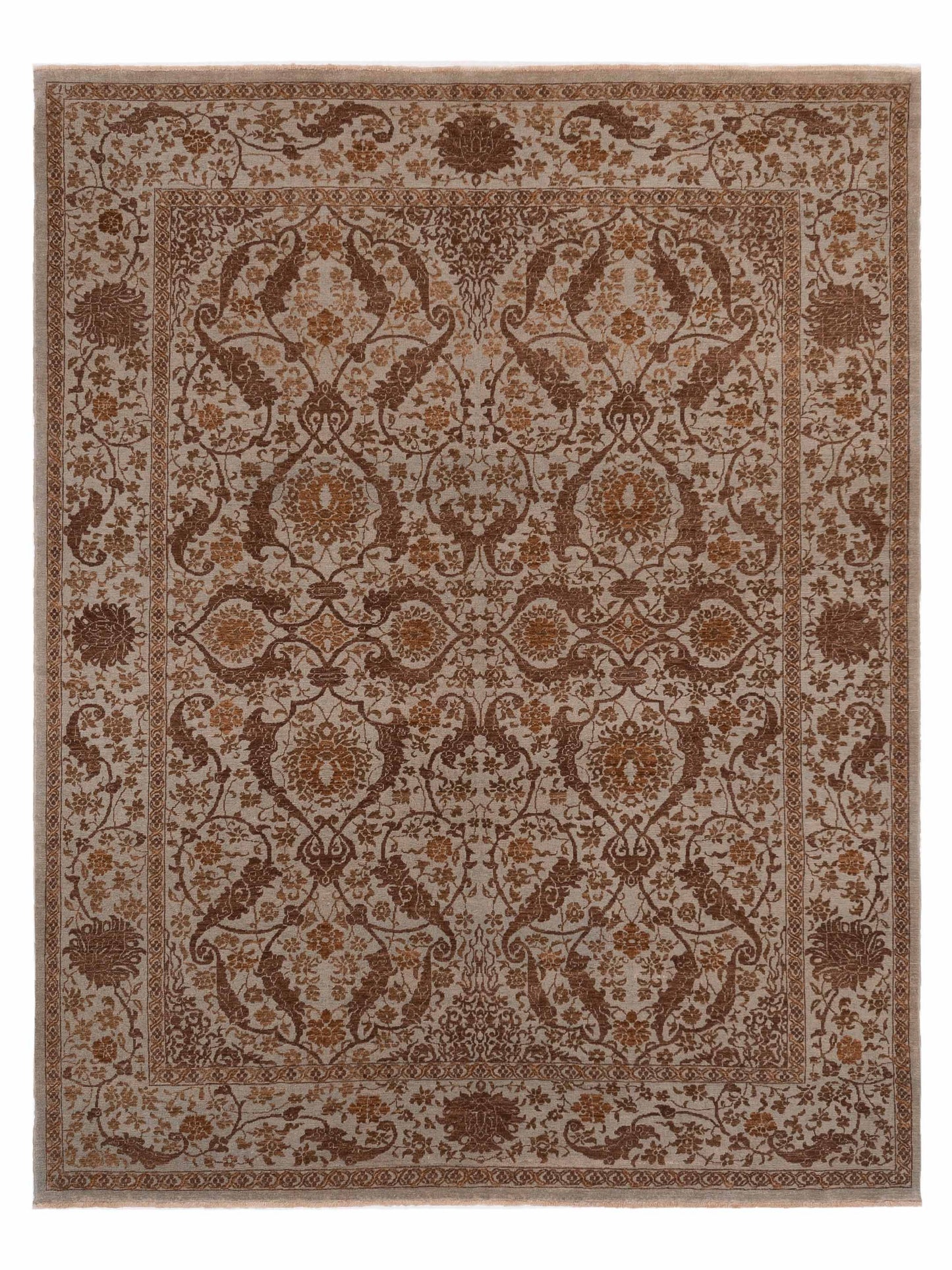 Pasha Defne Ice Blue Dark Brown Transitional