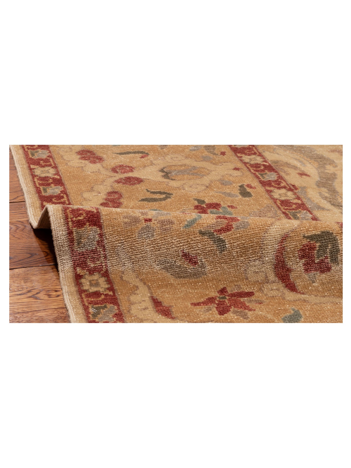 Antique Loom 108054 Ivory Gold 9.3x12.3 Hand Knotted Rug