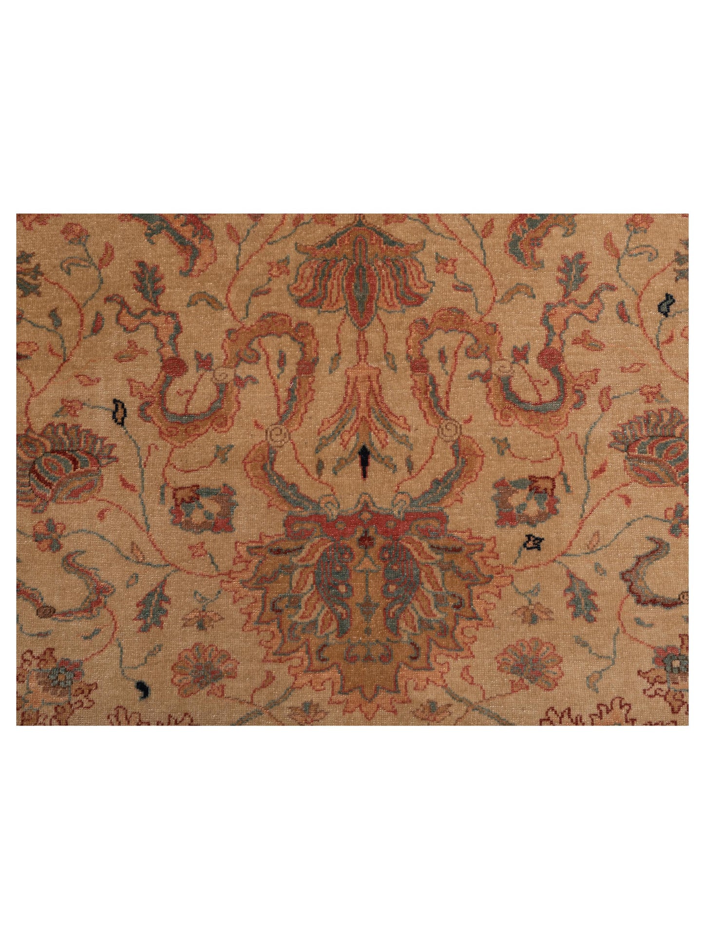 Antique Loom 108130 Beige Gold 8.3x10.2 Hand Knotted Rug