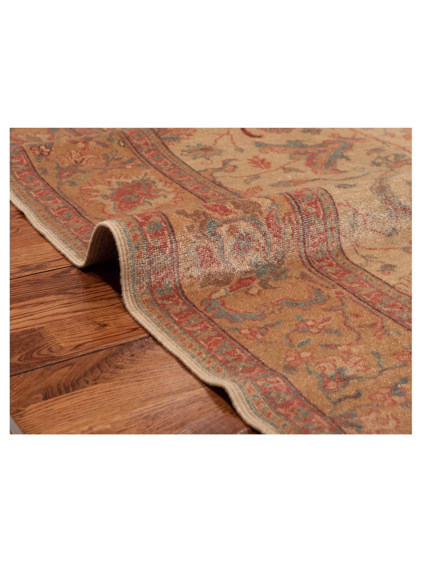 Antique Loom 108130 Beige Gold 8.3x10.2 Hand Knotted Rug