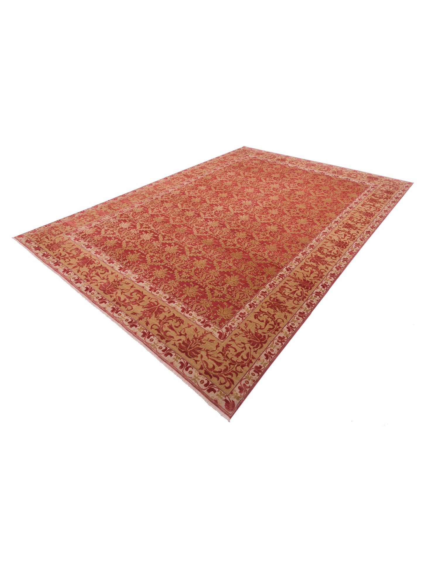 Antique Loom 108175 Rust Gold 10.3x14.5 Hand Knotted Rug