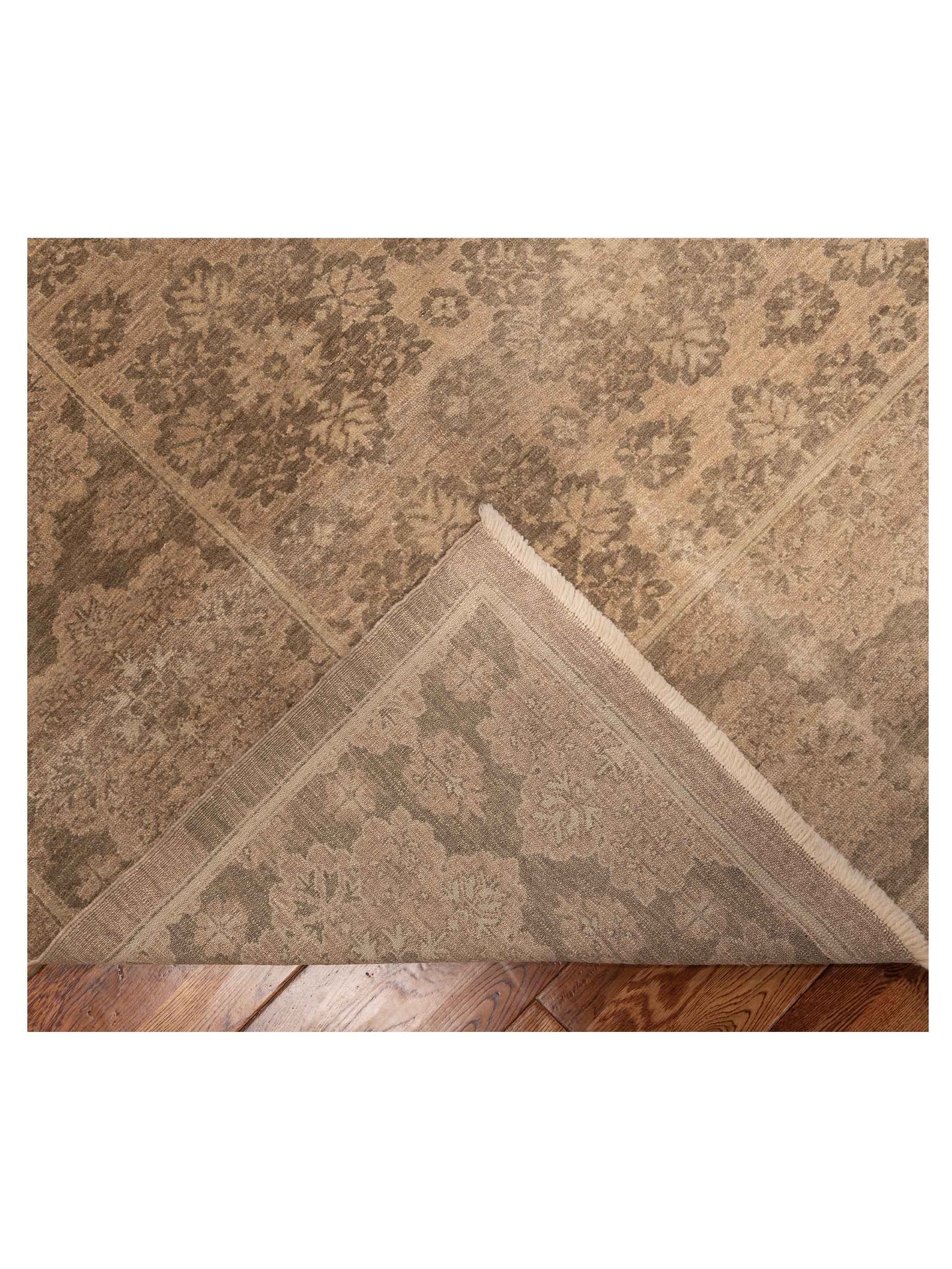 Yasemin Damar Beige Green 9.3x11.10 Hand Knotted Rug