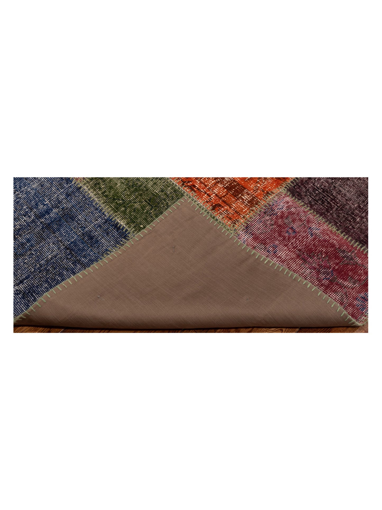 Turkish Vestige Patchwork 108970 Multi 10.6x13.1 Hand Knotted Rug
