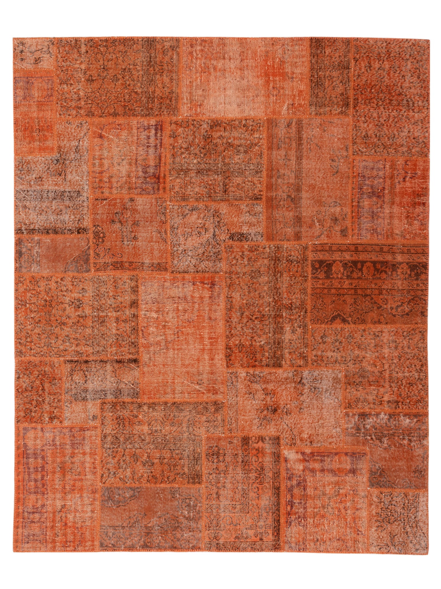 Pasha Turkish Vestige Patchwork Orange Contemporary