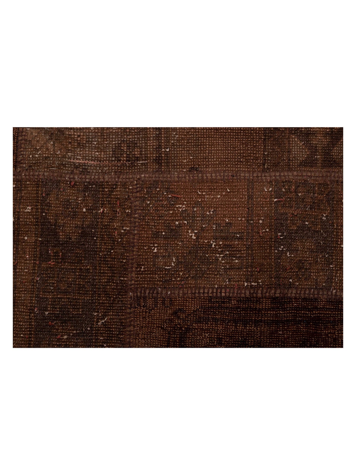 Turkish Vestige Patchwork 110137 Dark Brown 9x11.7 Hand Knotted Rug