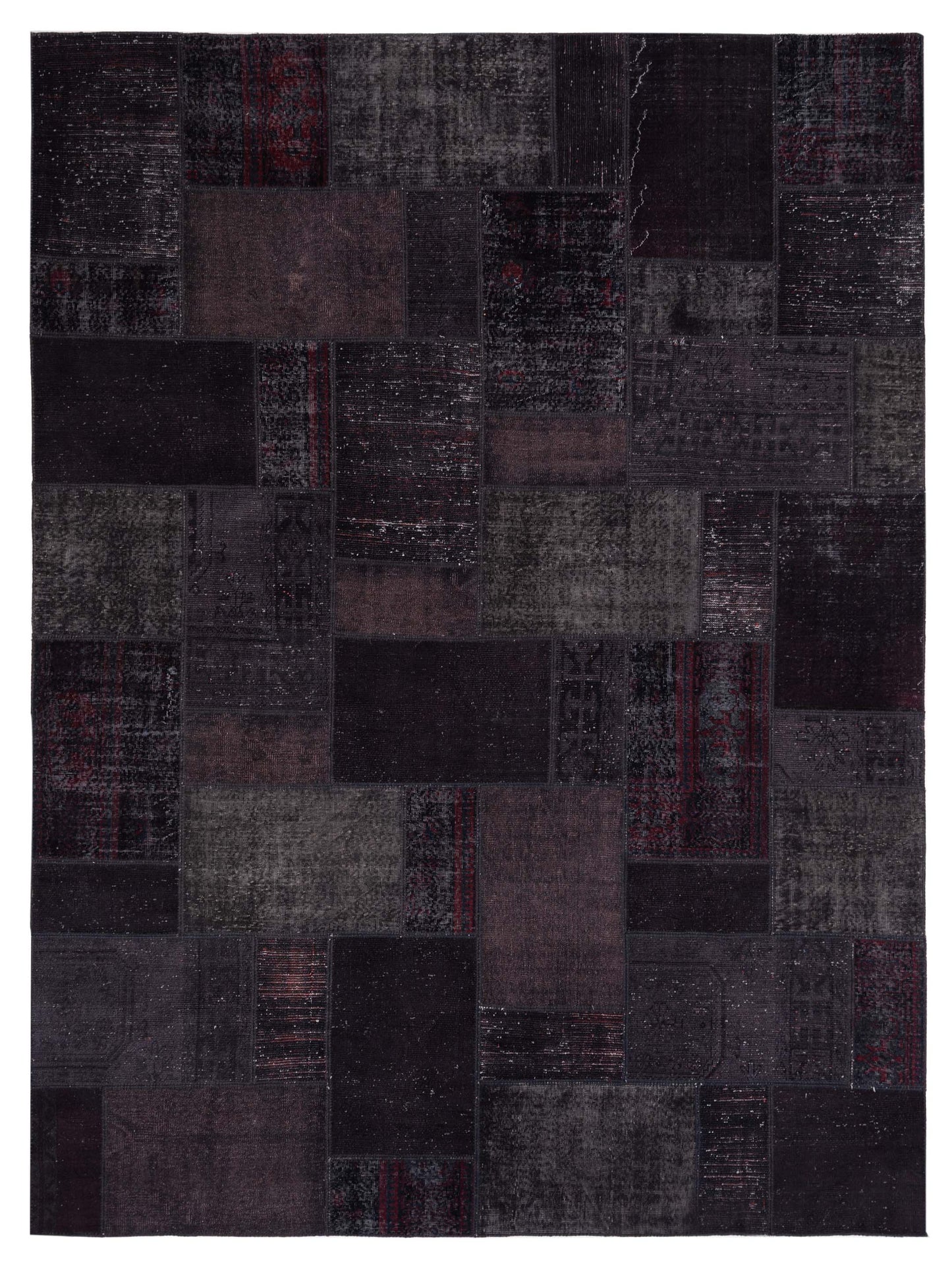 Pasha Turkish Vestige Patchwork Black Contemporary