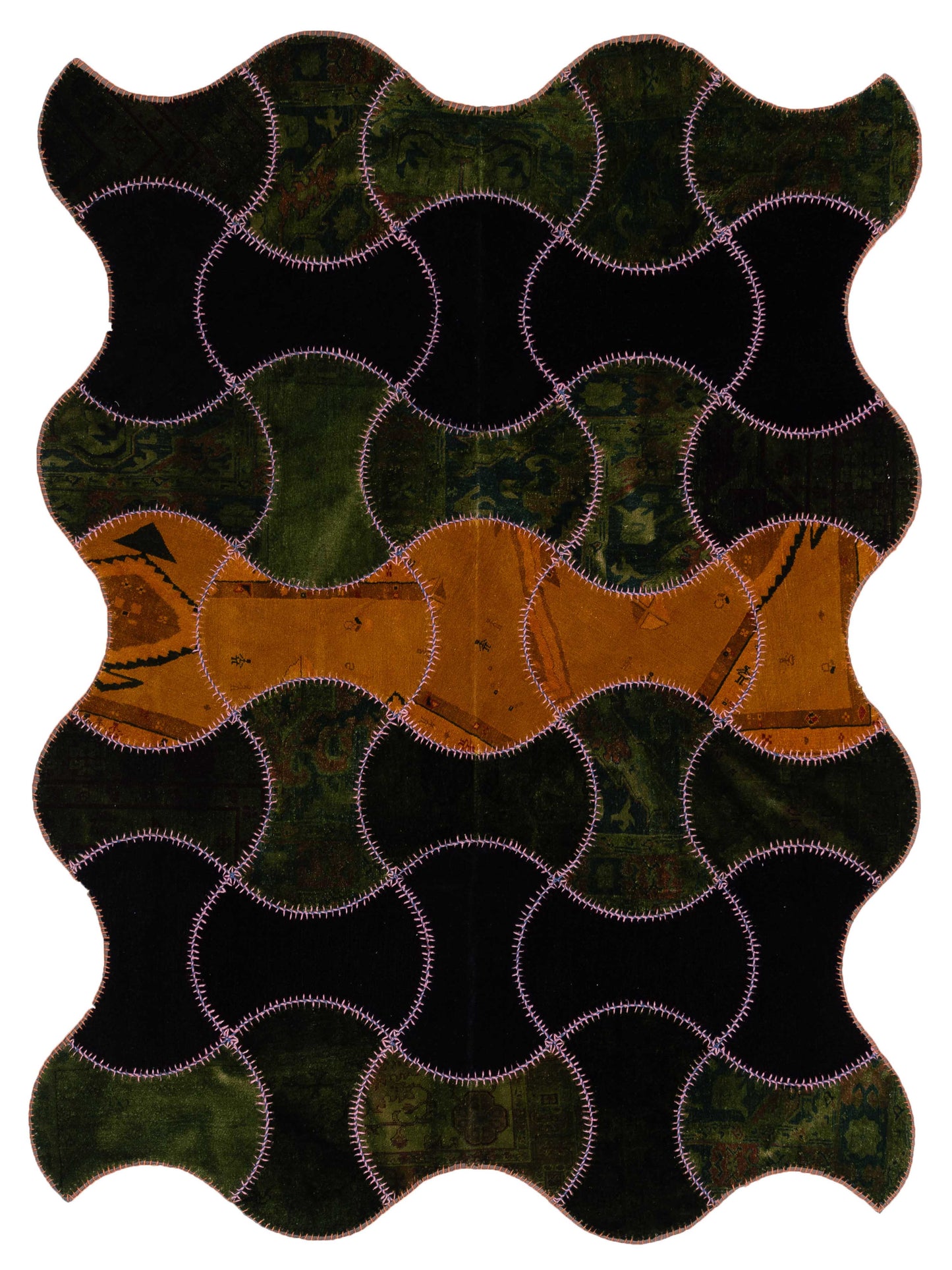 Pasha Turkish Vestige Patchwork Multi Contemporary