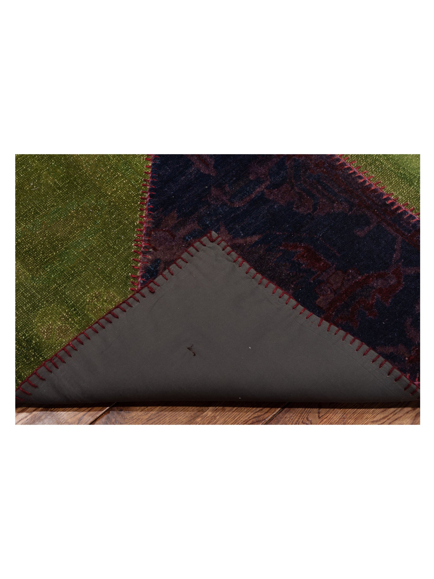 Turkish Vestige Patchwork 110268 Multi 10.9x13.4 Hand Knotted Rug