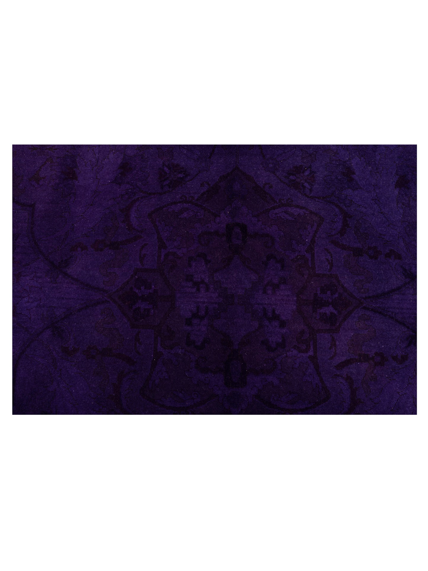 Vintage 110279 Purple 8.1x9.10 Hand Knotted Rug