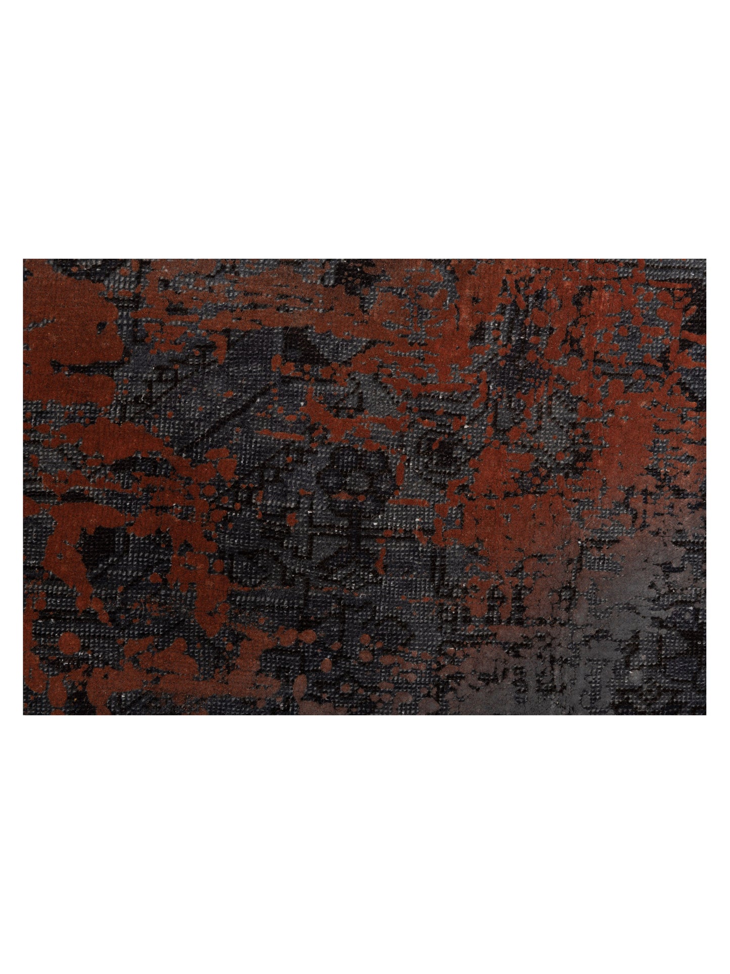 Vintage 110325 Gray 6.7x9.6 Hand Knotted Rug