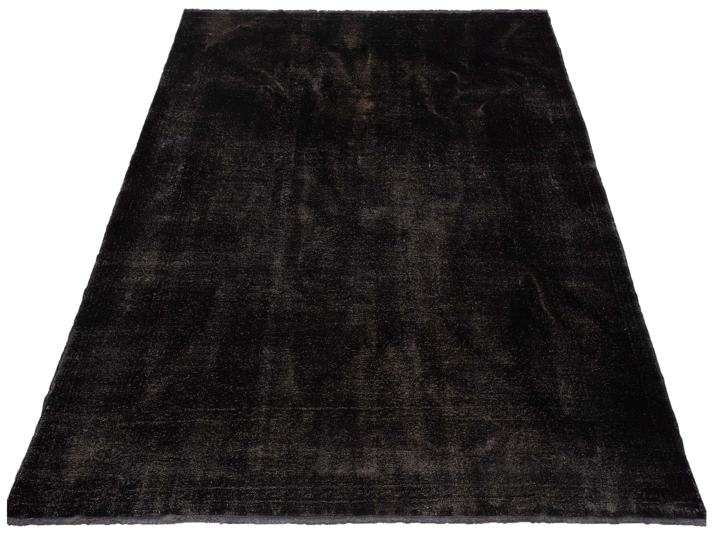 Vintage 110330 Black 8.11x10.4 Hand Knotted Rug