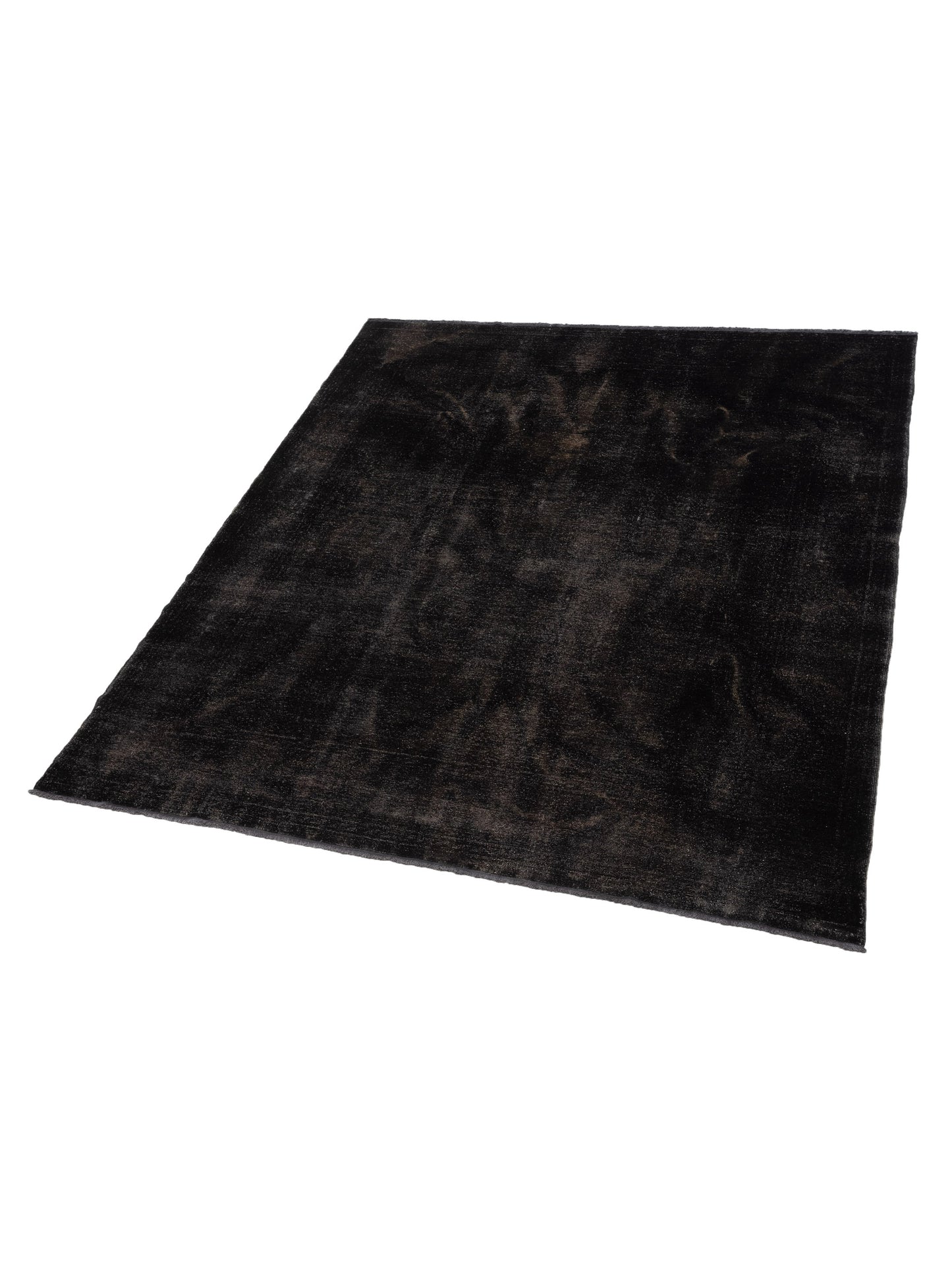 Vintage 110330 Black 8.11x10.4 Hand Knotted Rug