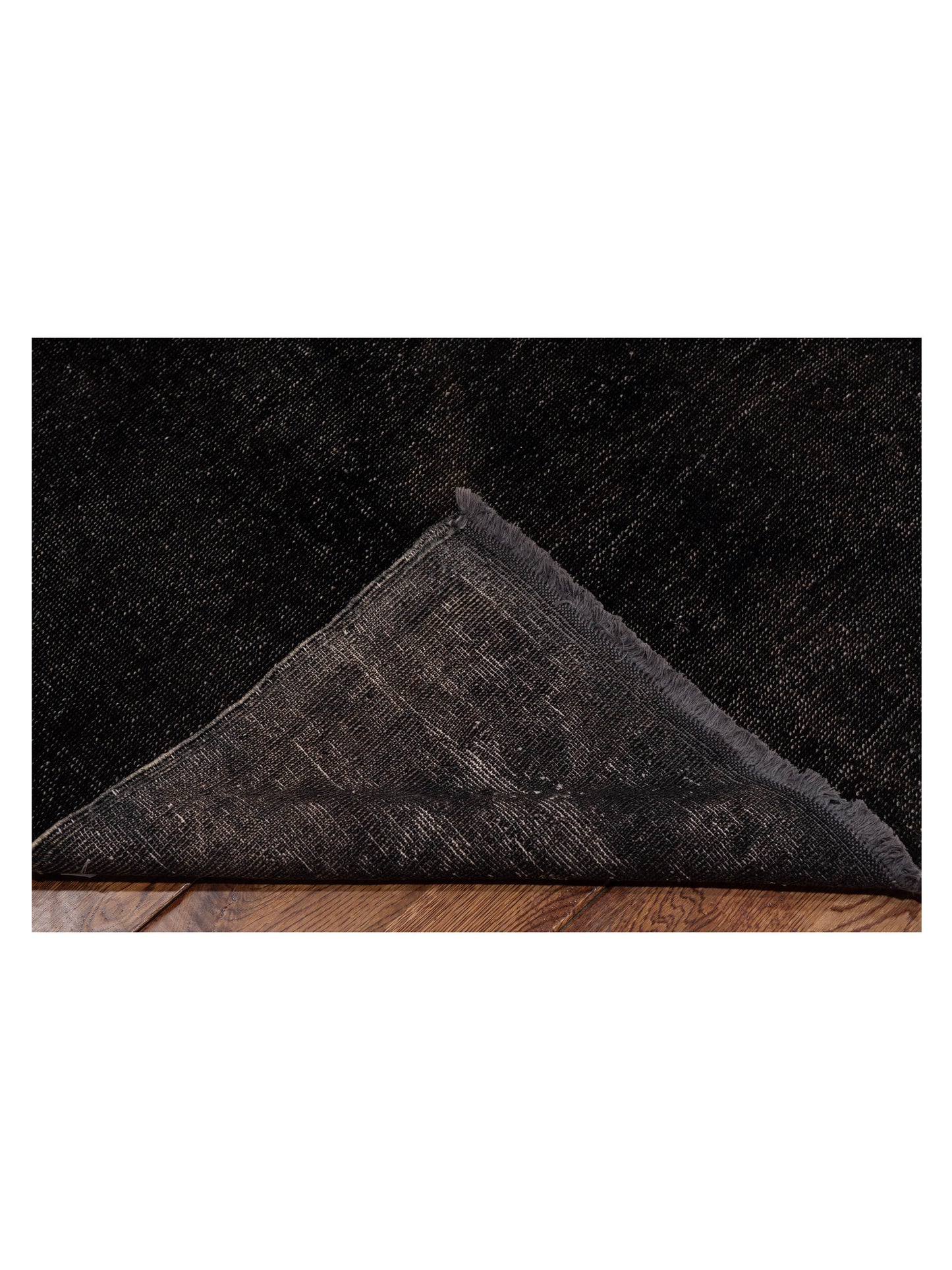 Vintage 110330 Black 8.11x10.4 Hand Knotted Rug