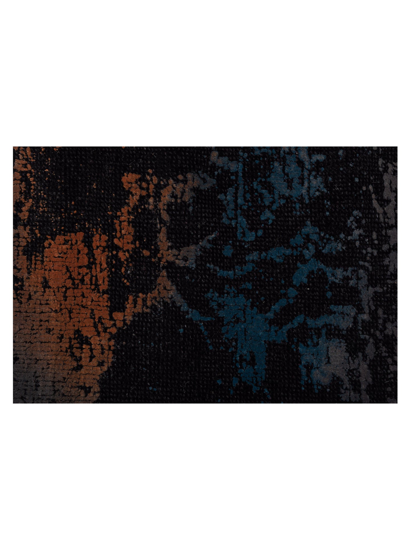 Vintage 110334 Black 6.10x8.5 Hand Knotted Rug
