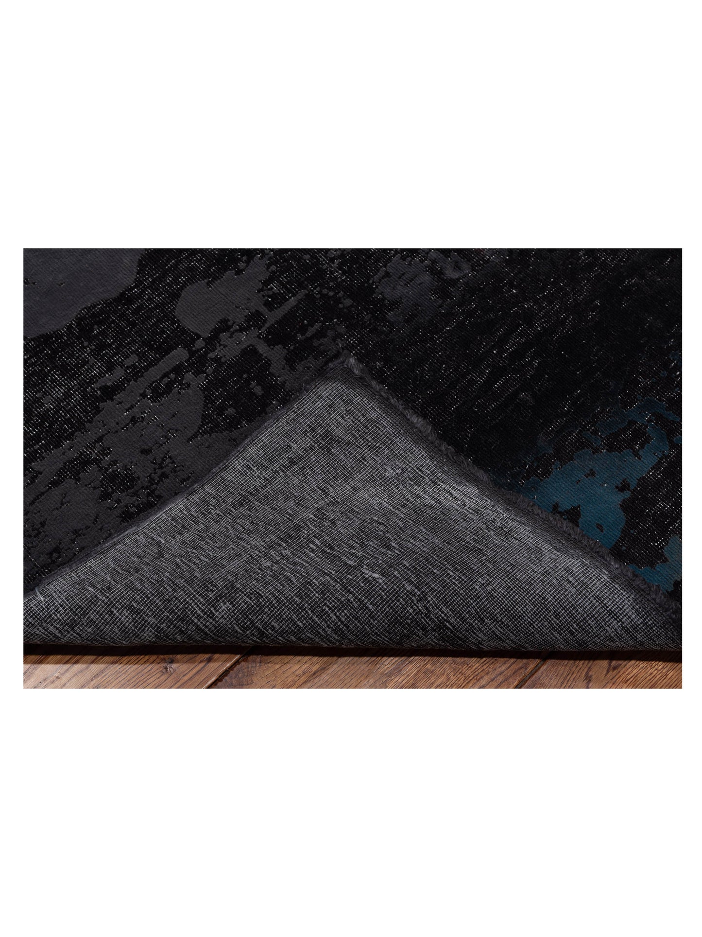 Vintage 110356 Black 8x11.10 Hand Knotted Rug