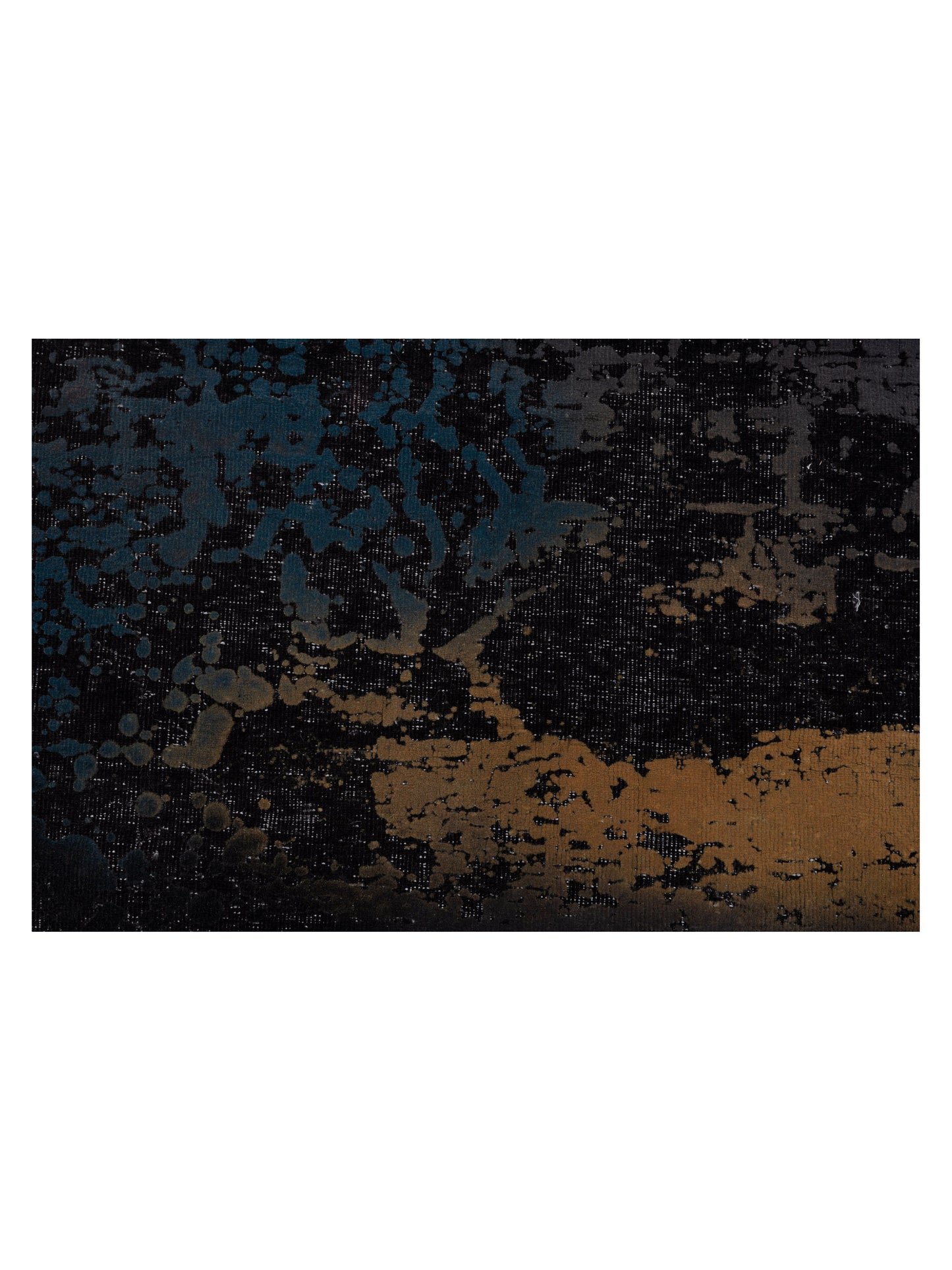 Vintage 110356 Black 8x11.10 Hand Knotted Rug