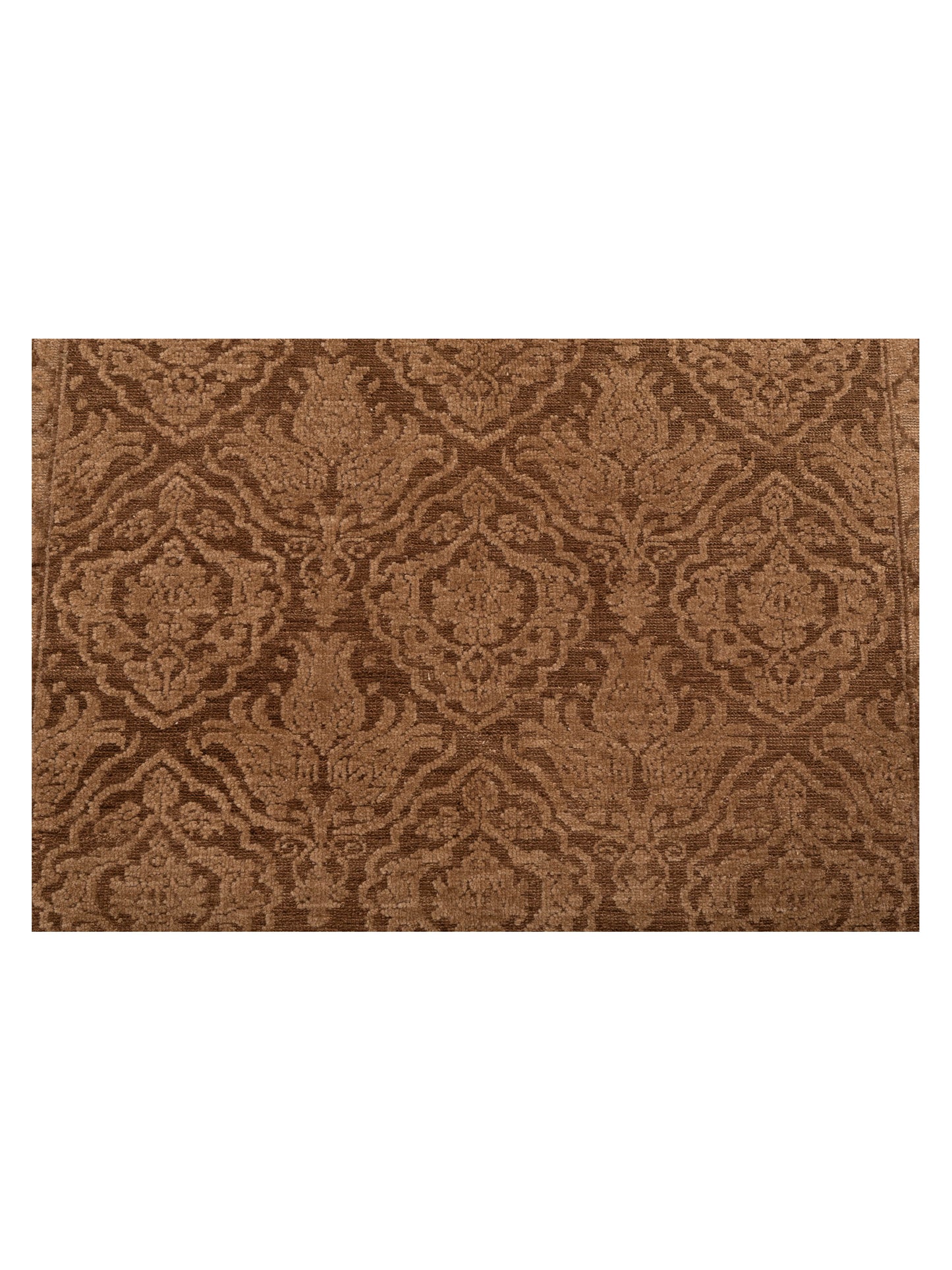 Defne Tulip Dark Brown Brown 4.2x5.10 Hand Knotted Rug