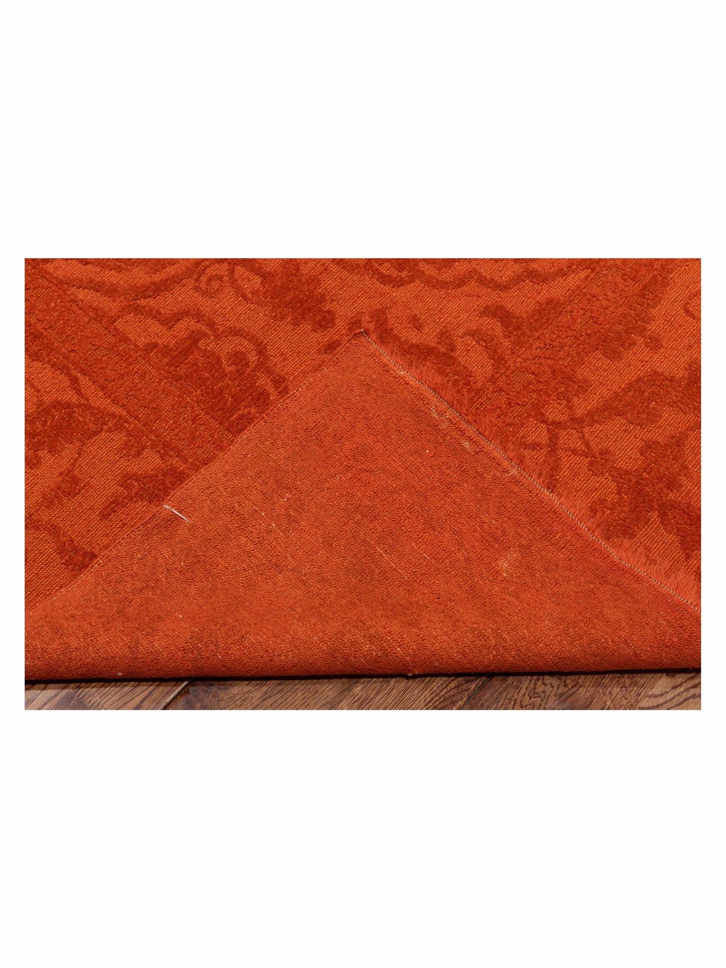 Color Bouquet 110462 Orange Orange 8.4x9.11 Hand Knotted Rug