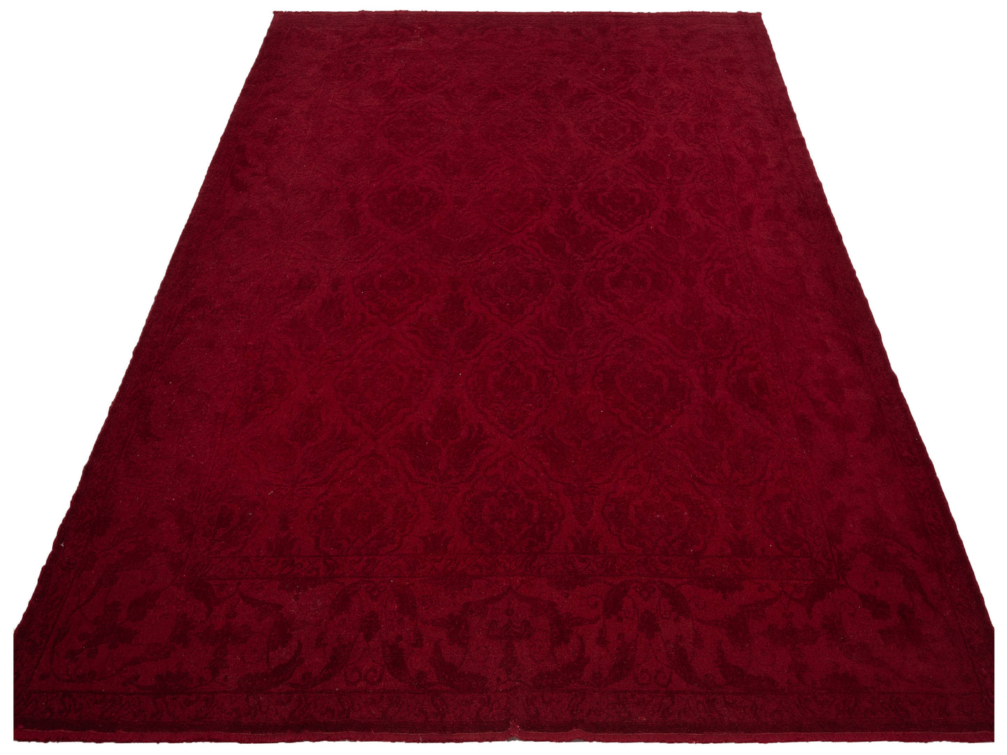 Color Bouquet 110465 Red Red 9.5x11.8 Hand Knotted Rug