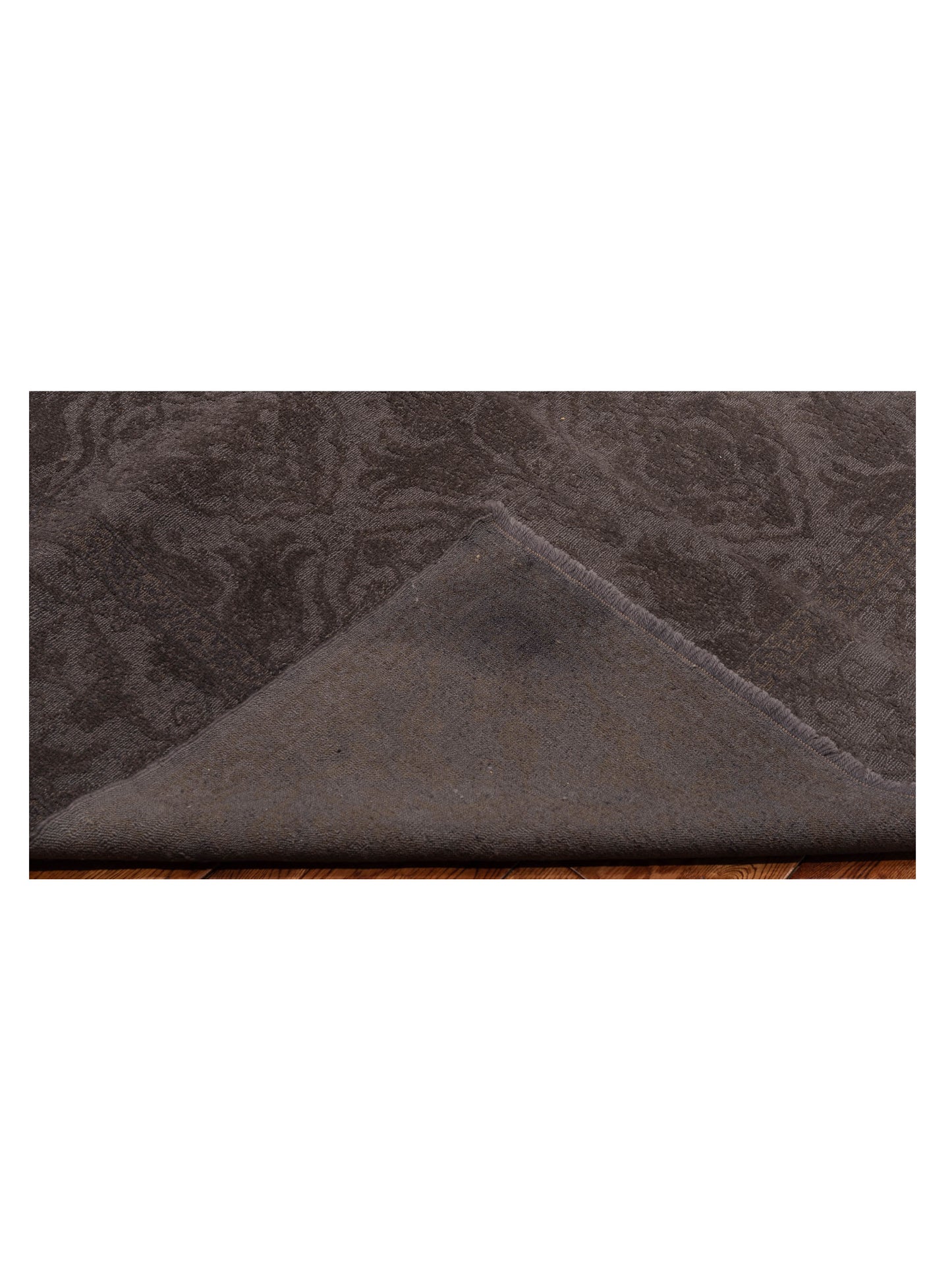 Color Bouquet 110471 Dark Gray Dark Gray 6.3x8.10 Hand Knotted Rug