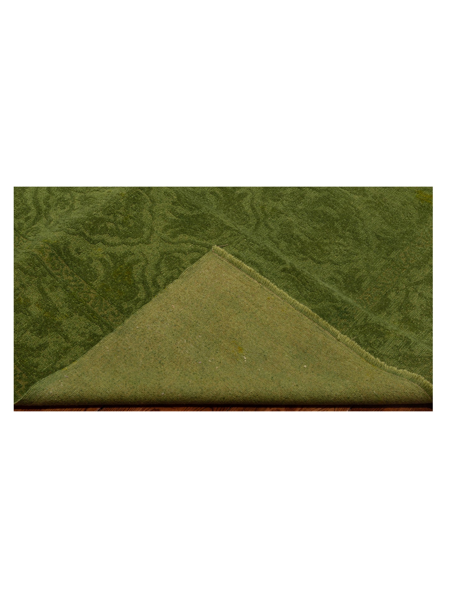 Color Bouquet 110479 Green Green 6.4x8.10 Hand Knotted Rug