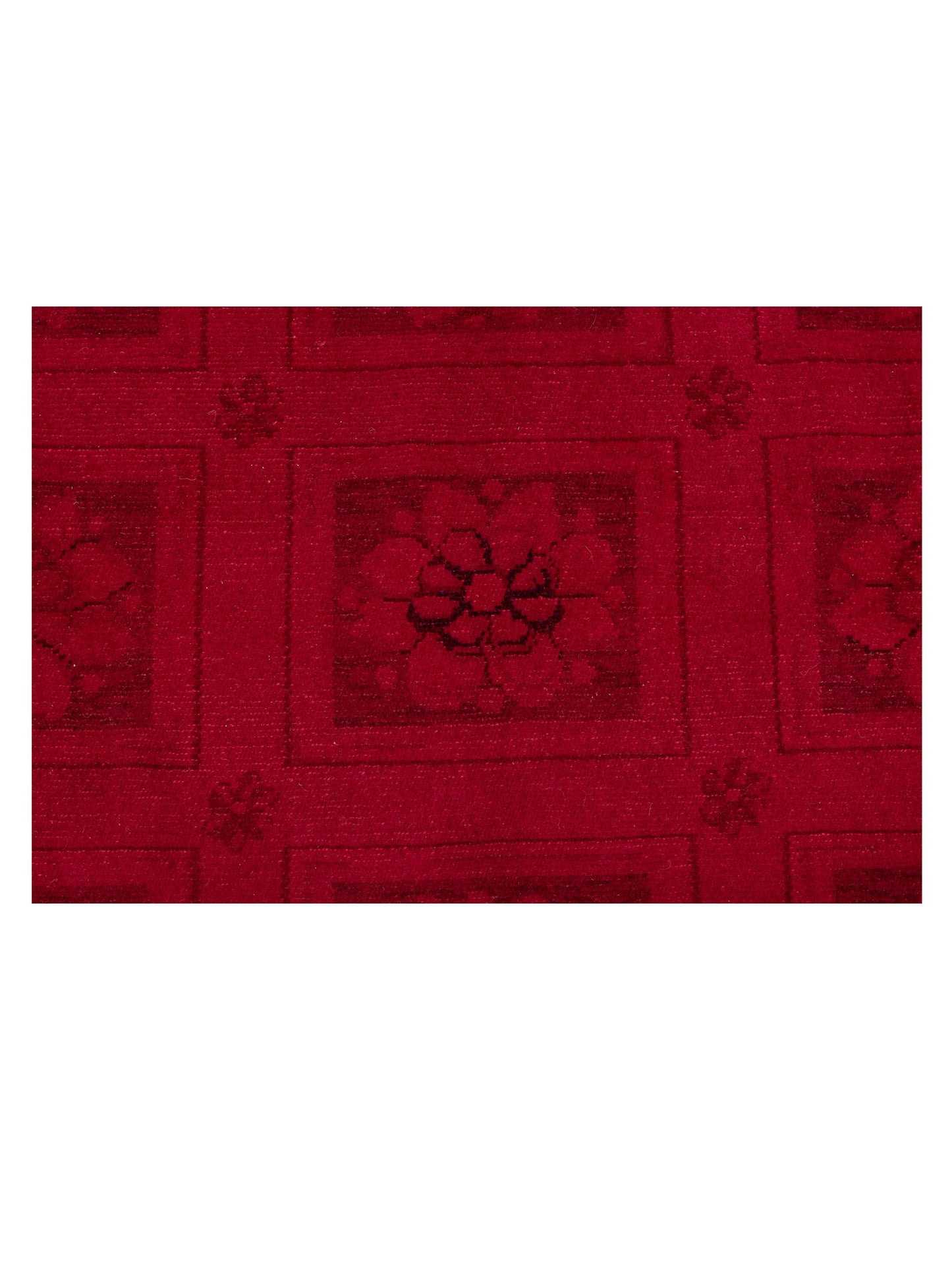 Vintage 110489 Red 8.4x9.5 Hand Knotted Rug