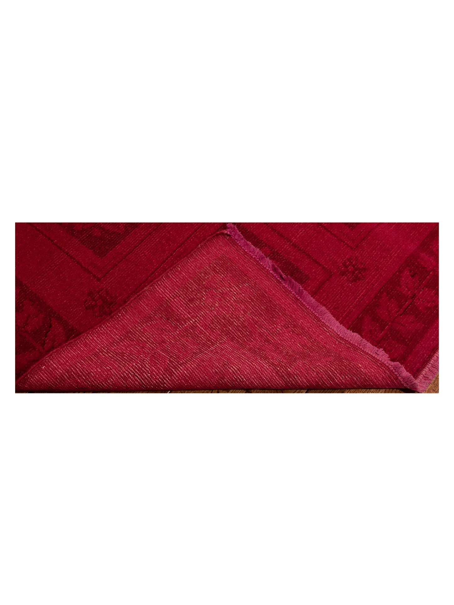 Vintage 110489 Red 8.4x9.5 Hand Knotted Rug