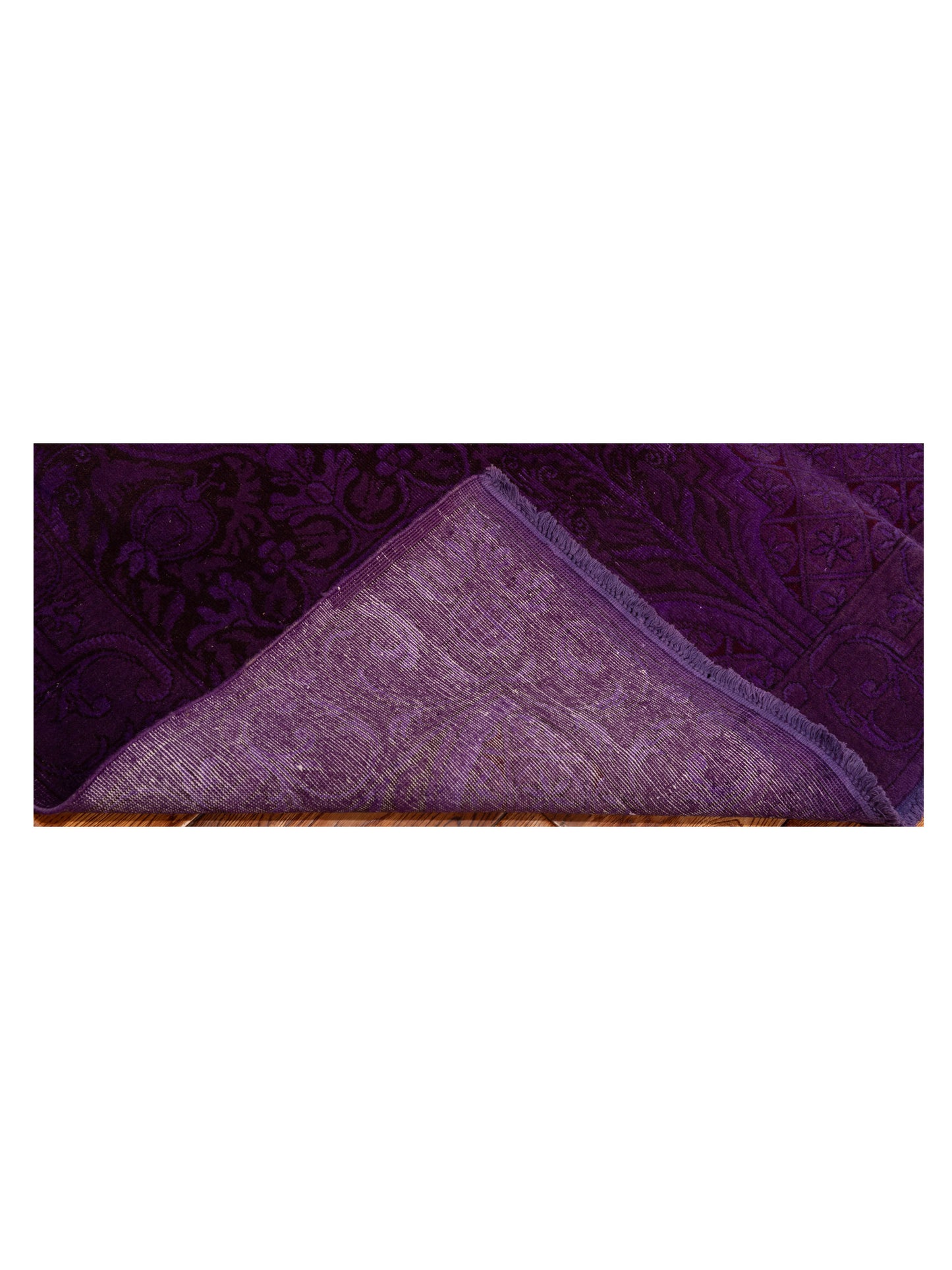 Vintage 110499 Purple 5.10x7.5 Hand Knotted Rug