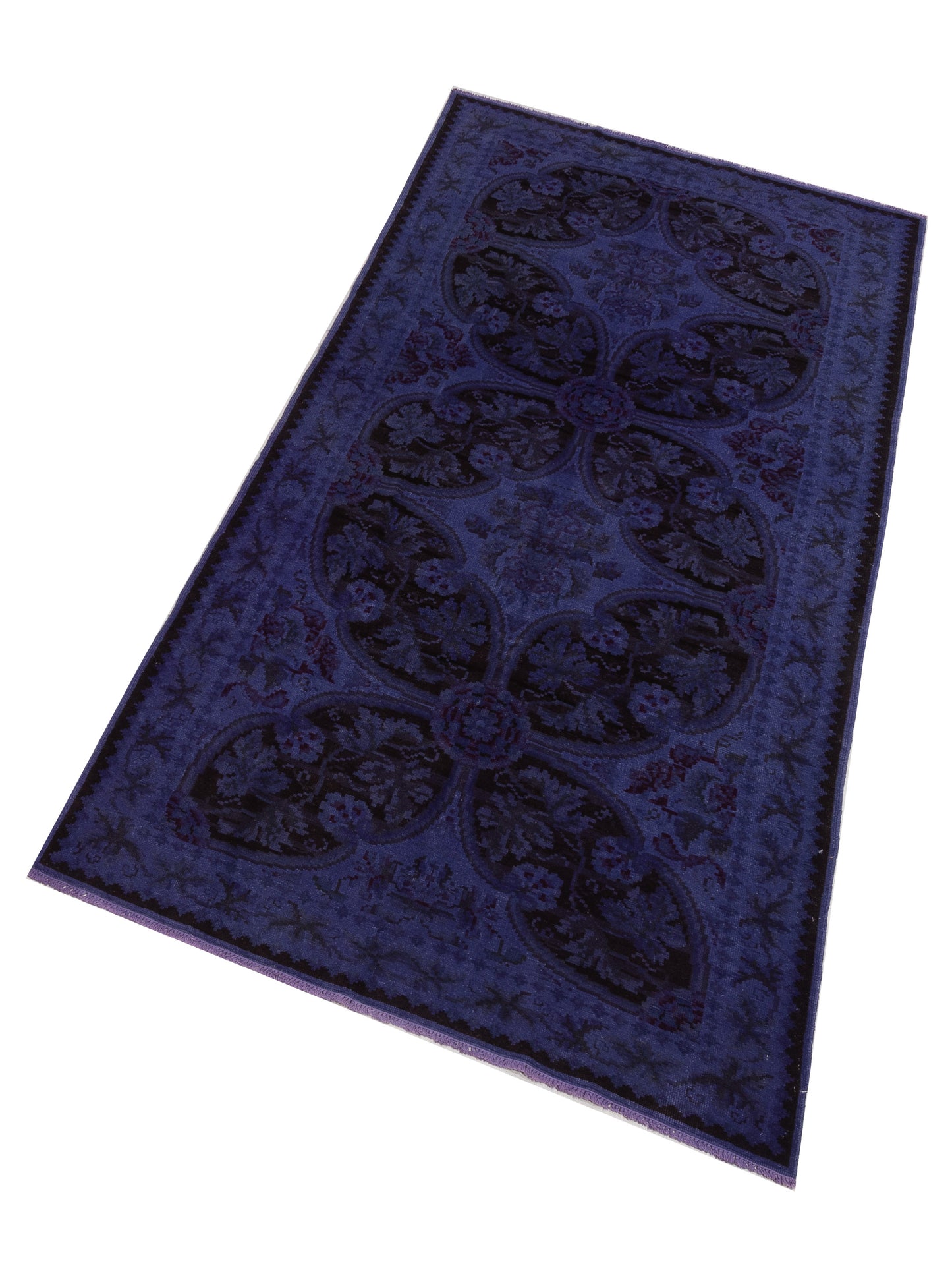 Vintage 110500 Purple 4.9x10 Hand Knotted Rug
