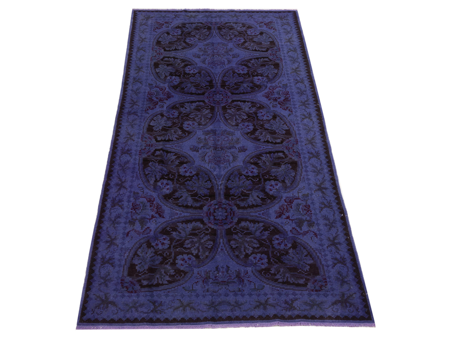 Vintage 110500 Purple 4.9x10 Hand Knotted Rug