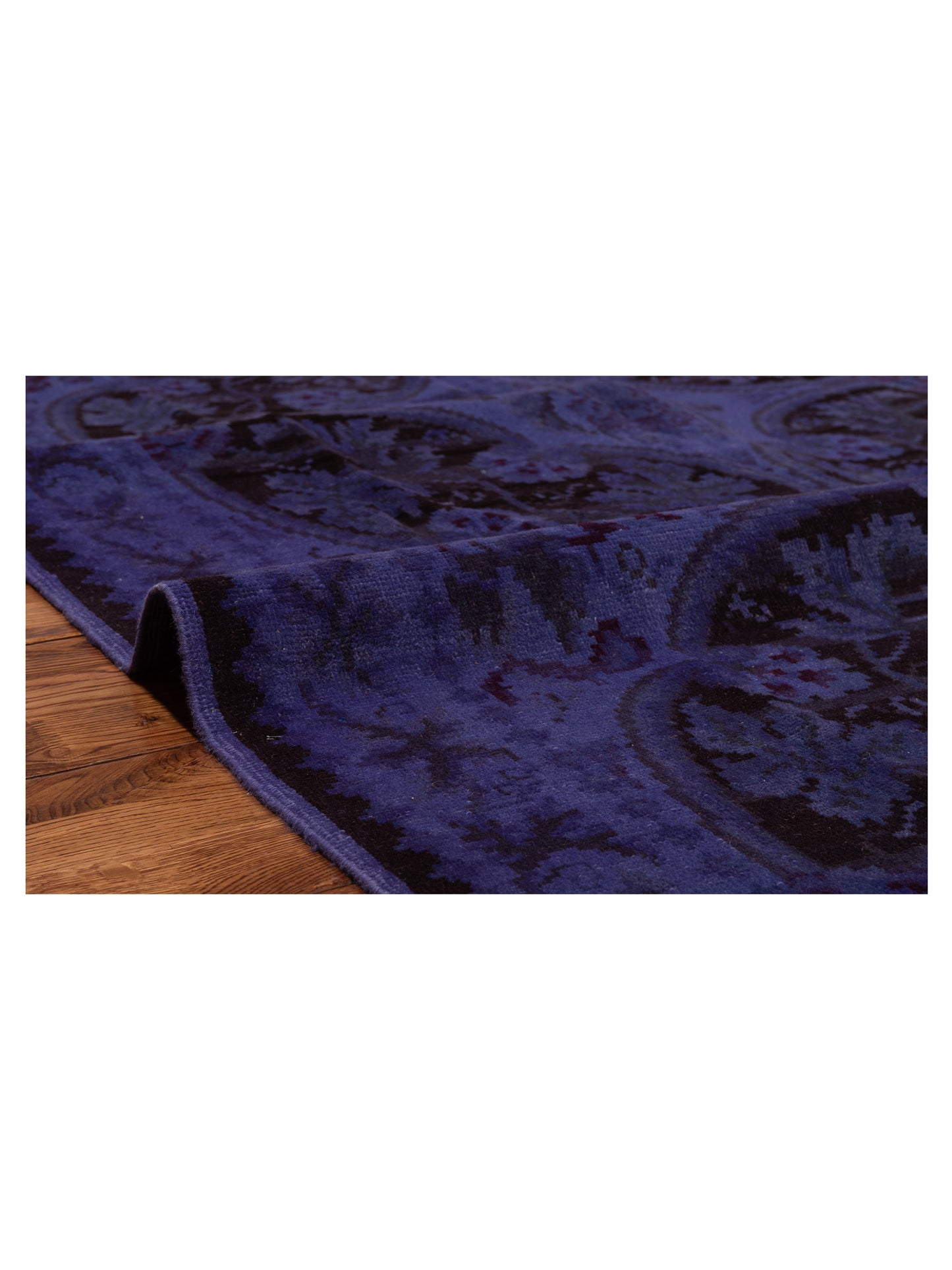 Vintage 110500 Purple 4.9x10 Hand Knotted Rug