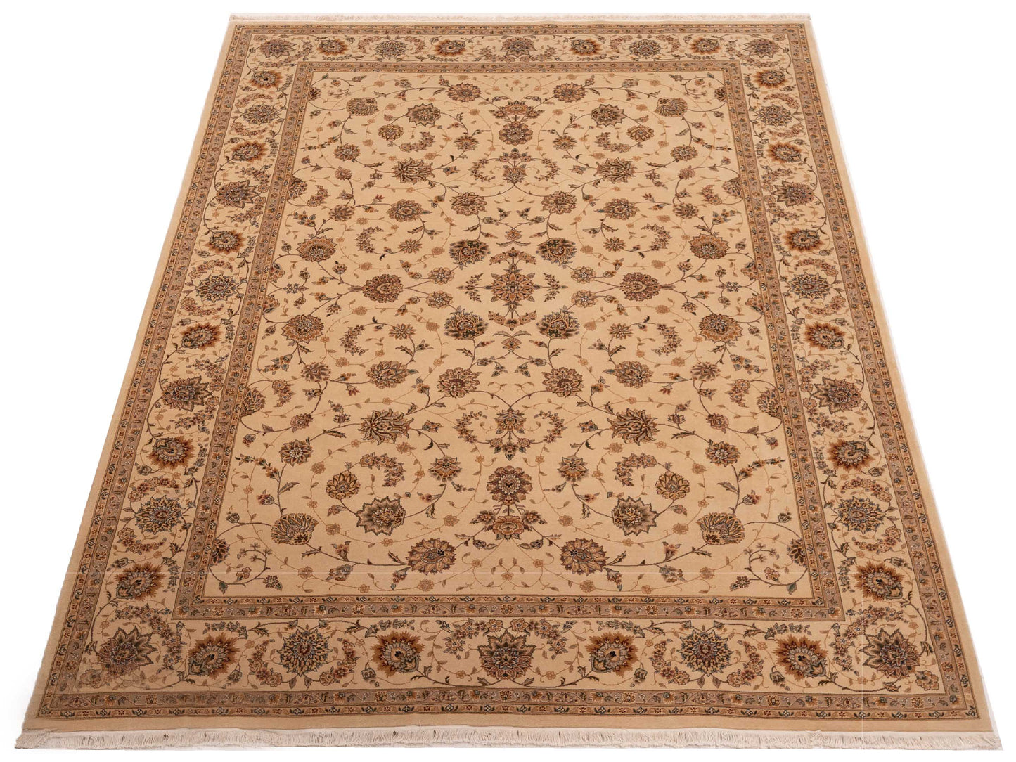Magnolia 110541 Beige Beige 8.8x11.9 Hand Knotted Rug
