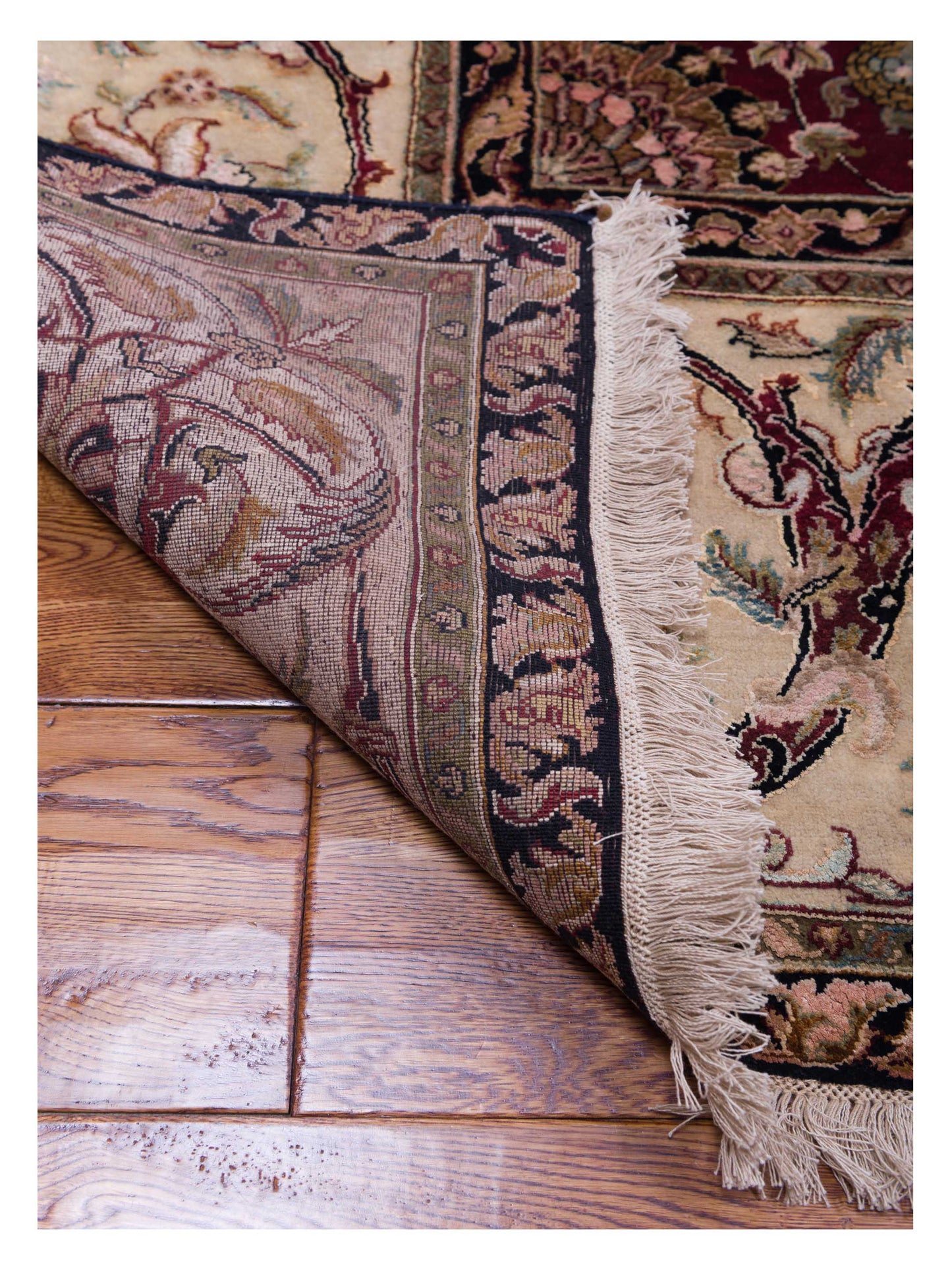 Mastersilk 110812 Red Ivory 10x14.4 Hand Knotted Rug