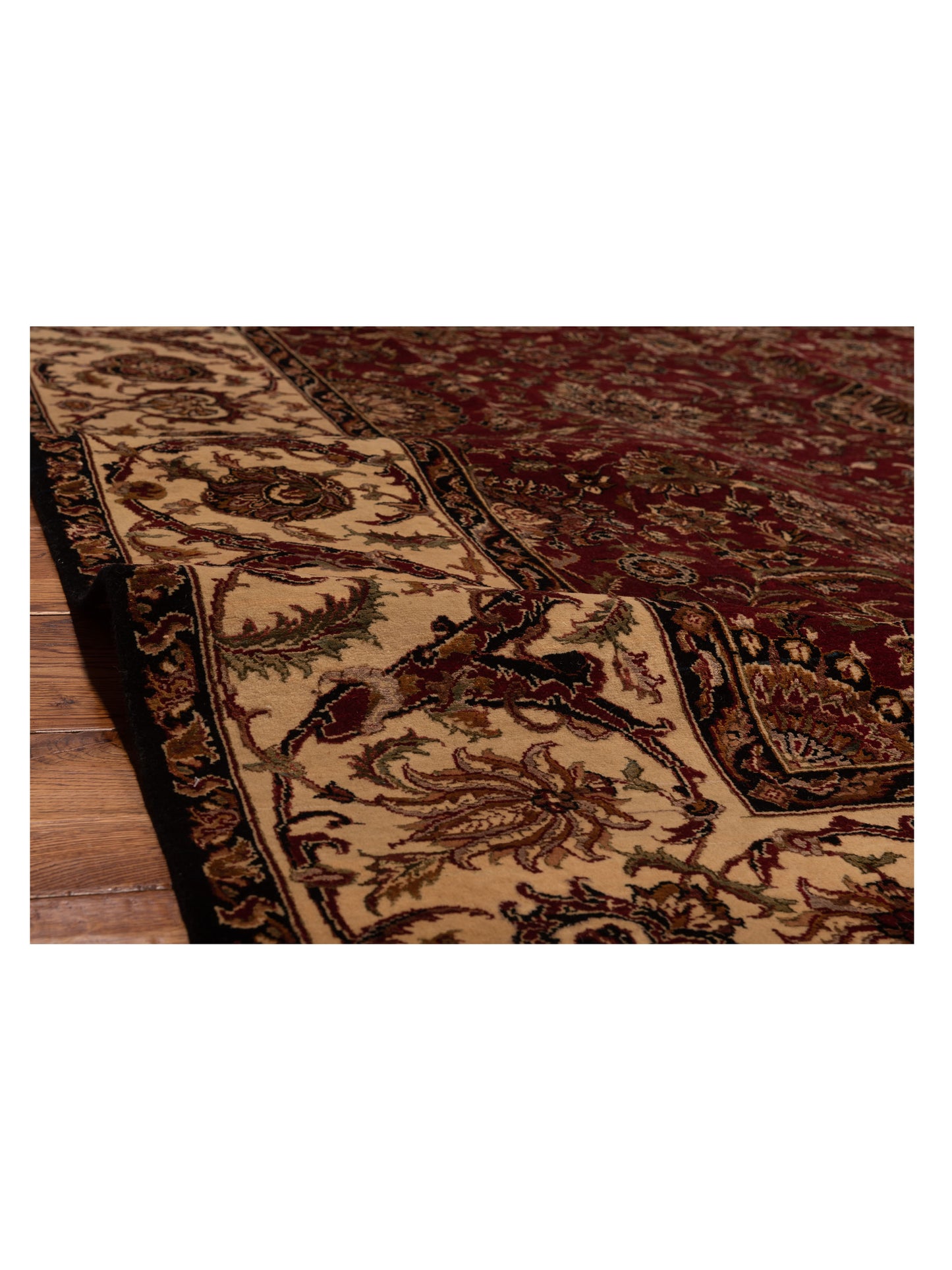 Imperial Silk 110818 Red Beige 8x9.8 Hand Knotted Rug