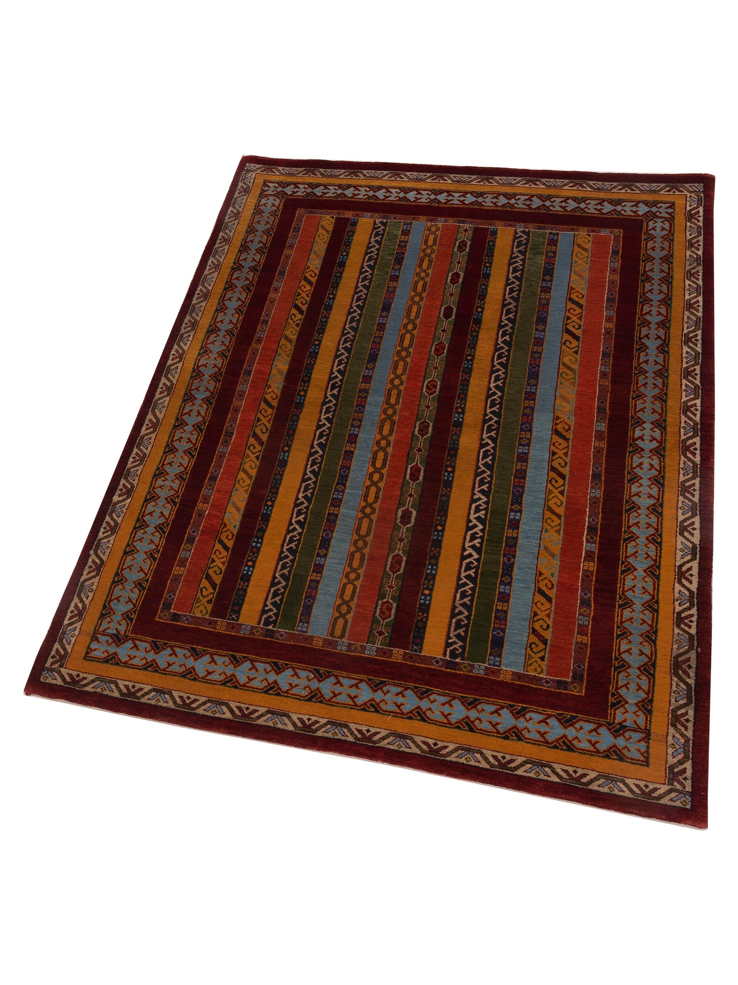Shawl 110860 Multi 4.3x5.11 Hand Knotted Rug