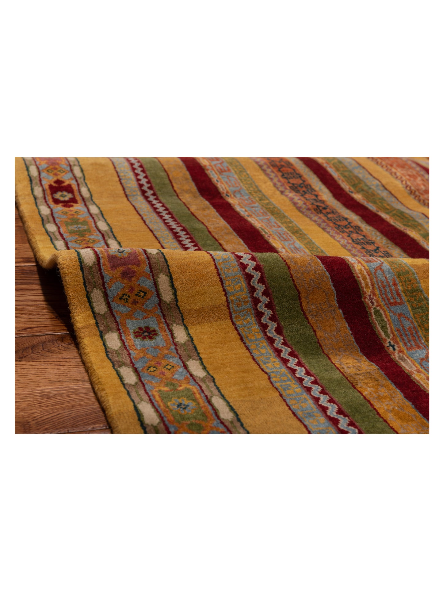 Shawl 110865 Multi 4x5.11 Hand Knotted Rug