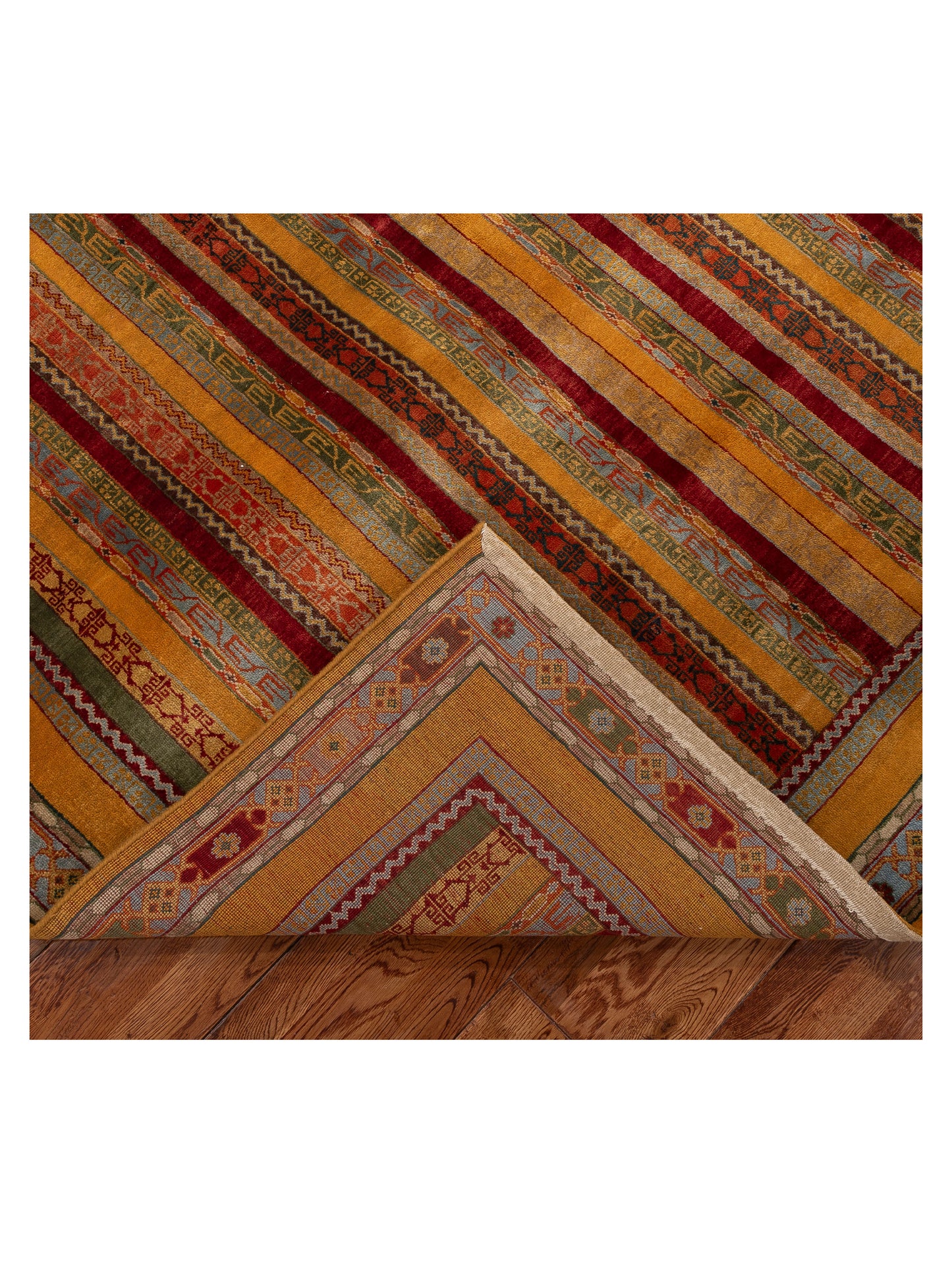 Shawl 110869 Multi 5.9x7.7 Hand Knotted Rug