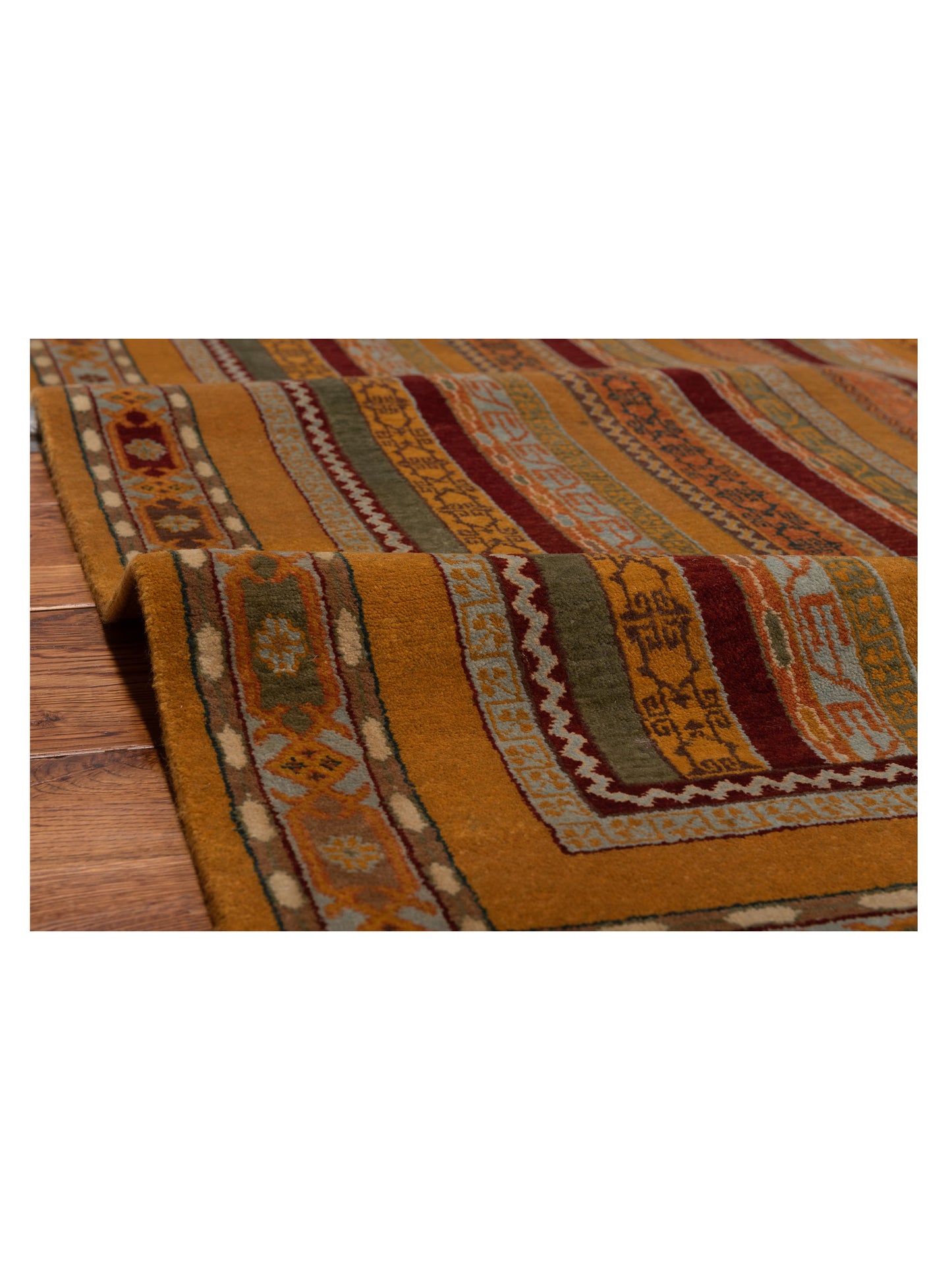Shawl 110879 Multi 4.1x6 Hand Knotted Rug