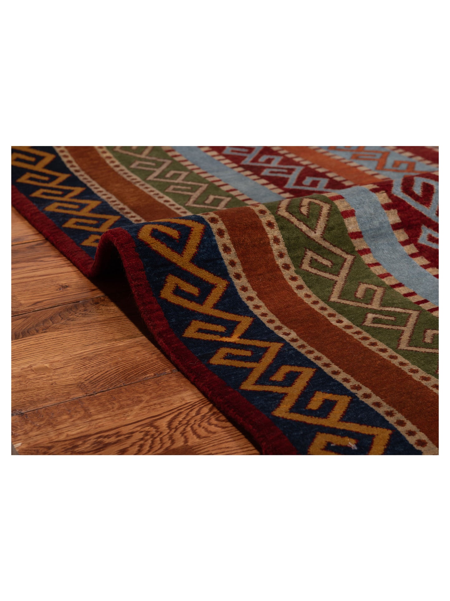 Shawl 110882 Multi 4.1x5.9 Hand Knotted Rug