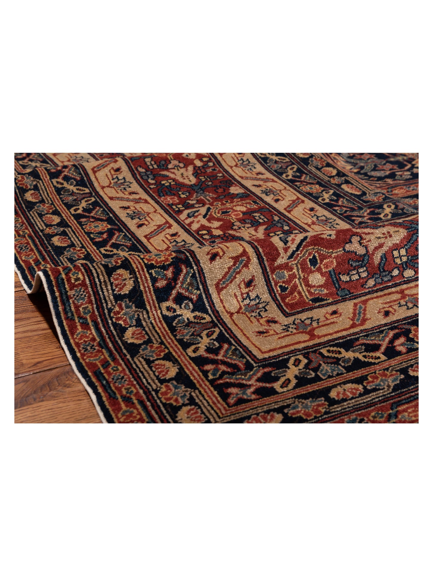 Antique Loom 110920 Navy Rust 9.3x12.1 Hand Knotted Rug