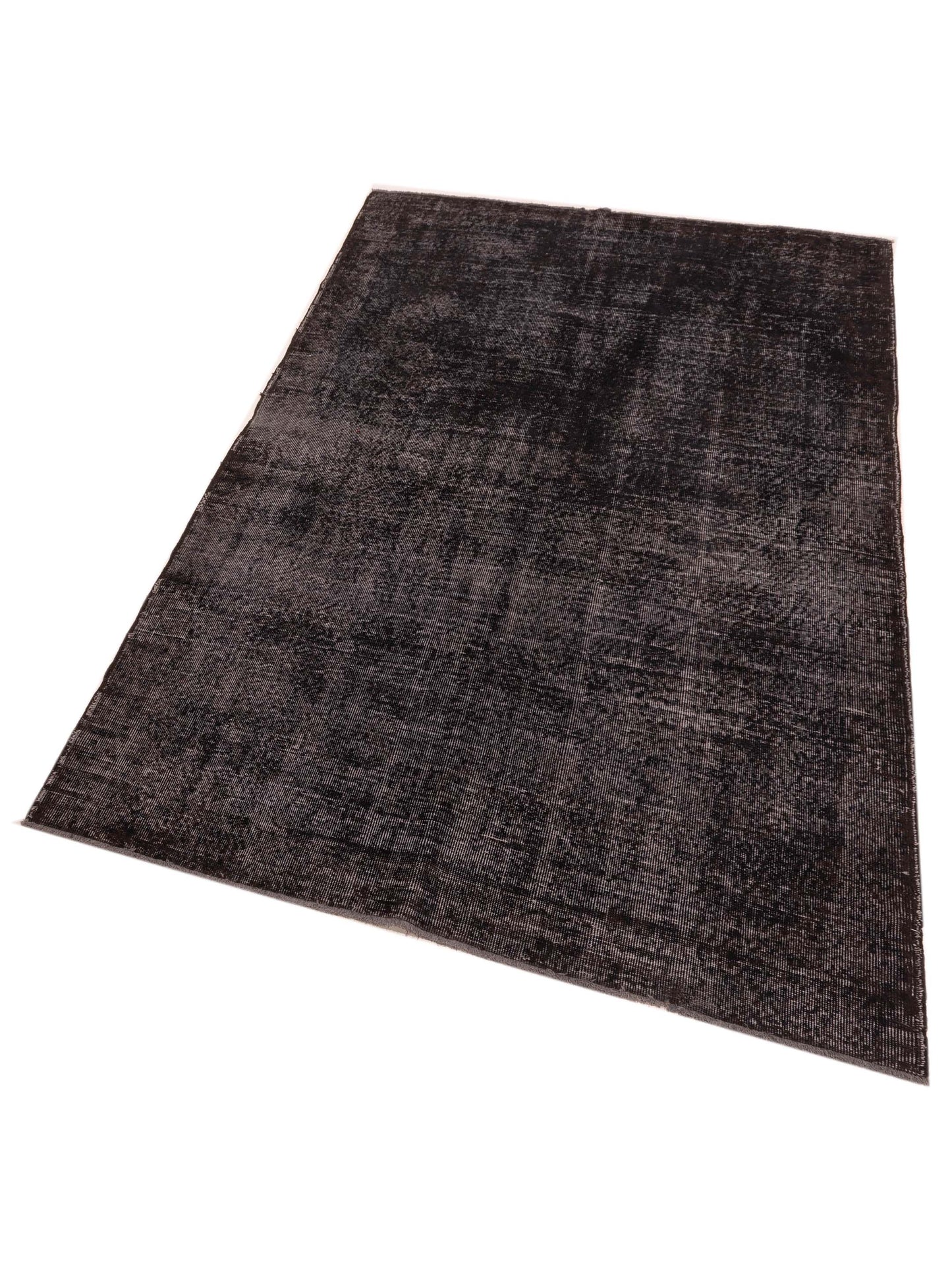 Vintage 110968 Charcoal 5.10x9.2 Hand Knotted Rug