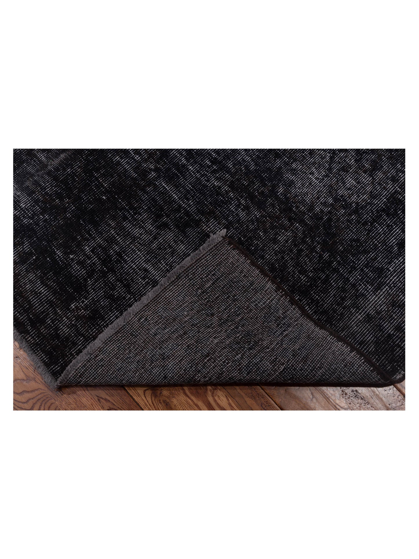 Vintage 110968 Charcoal 5.10x9.2 Hand Knotted Rug