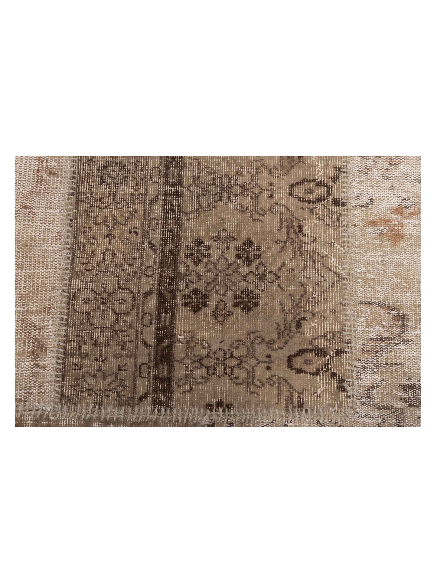 Turkish Vestige Patchwork 111013 Silver 8.2x9.10 Hand Knotted Rug