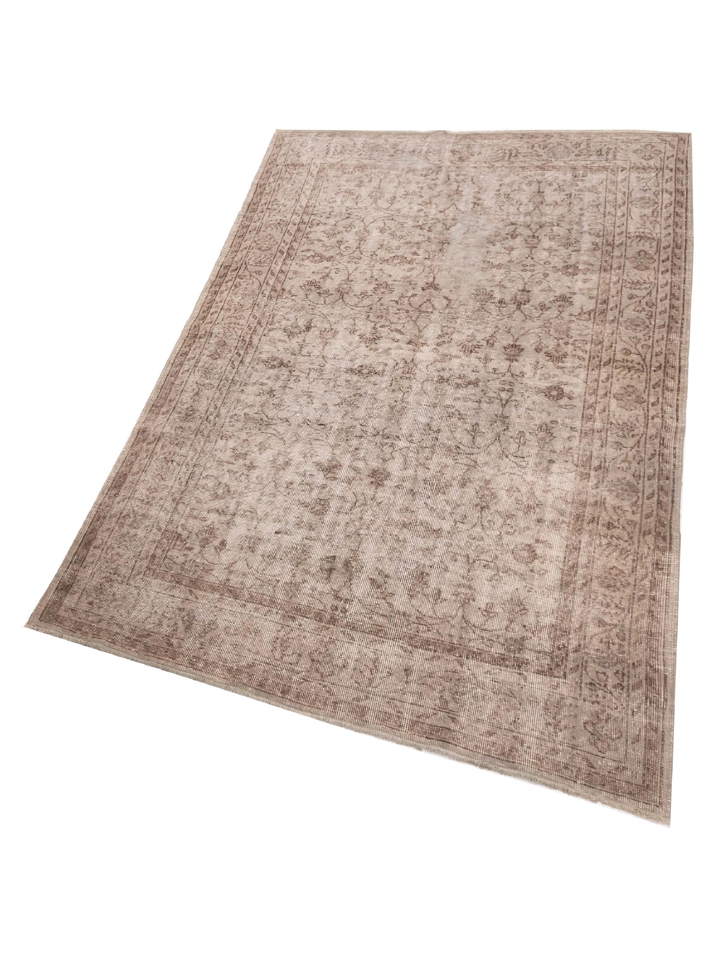 Vintage 111040 Gray 5.7x11.10 Hand Knotted Rug